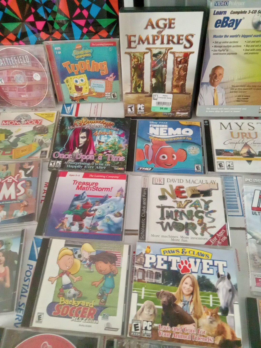 LOT OF 35 rare PC CD-ROM Video games Estate Sale Nice Variety 🇺🇲 T4#289