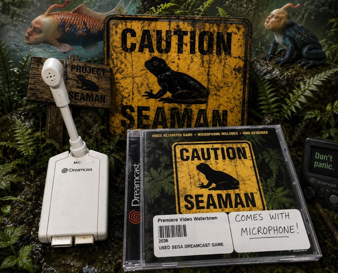 Project Seaman (Sega Dreamcast, 2000) – With Microphone Excellent Adult Owned