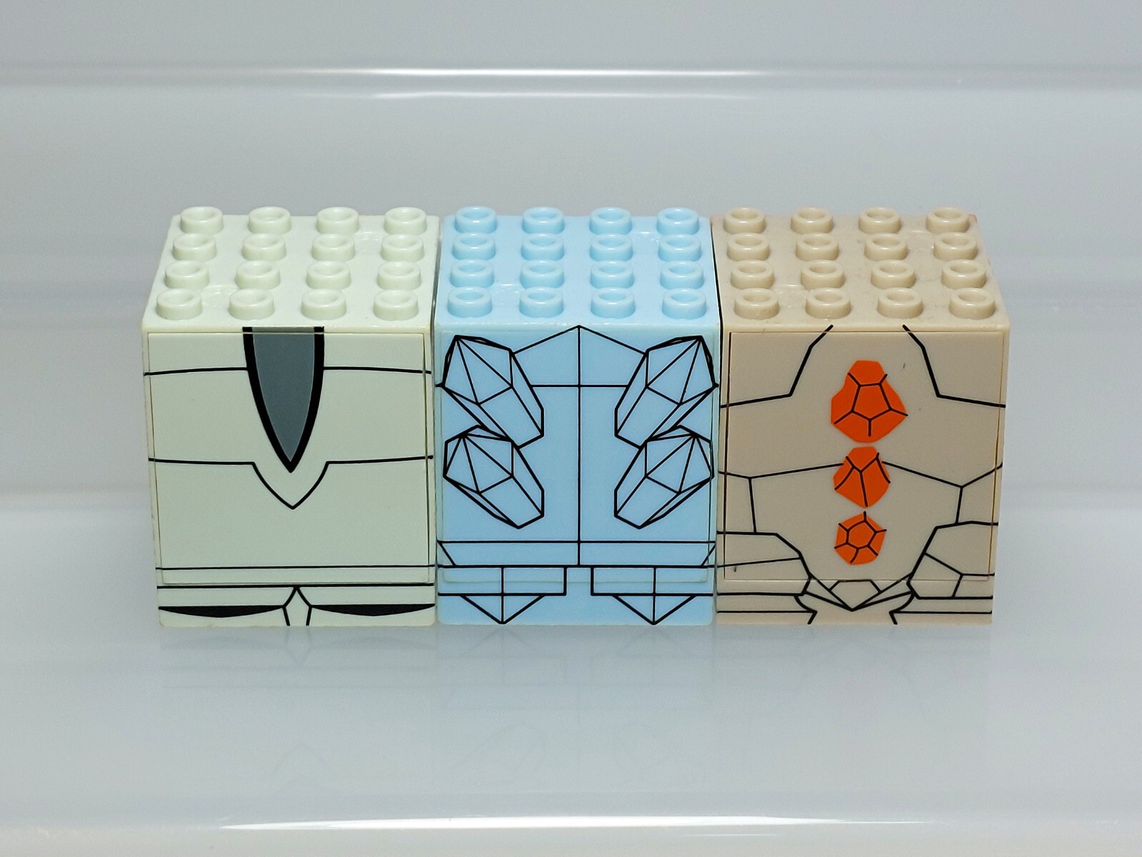 Registeel Regice Regirock Chara Blok Mega Bloks Lego Set Bandai 2005 Japan 1.6in