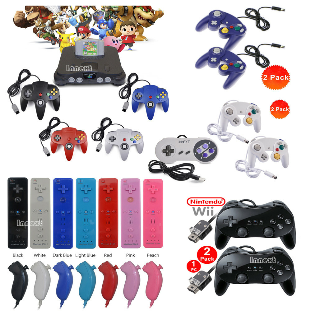 Game Controller Gamepad For Nintendo 64 N64 / SNES / Wii & WII U/ NGC / XBOX 360