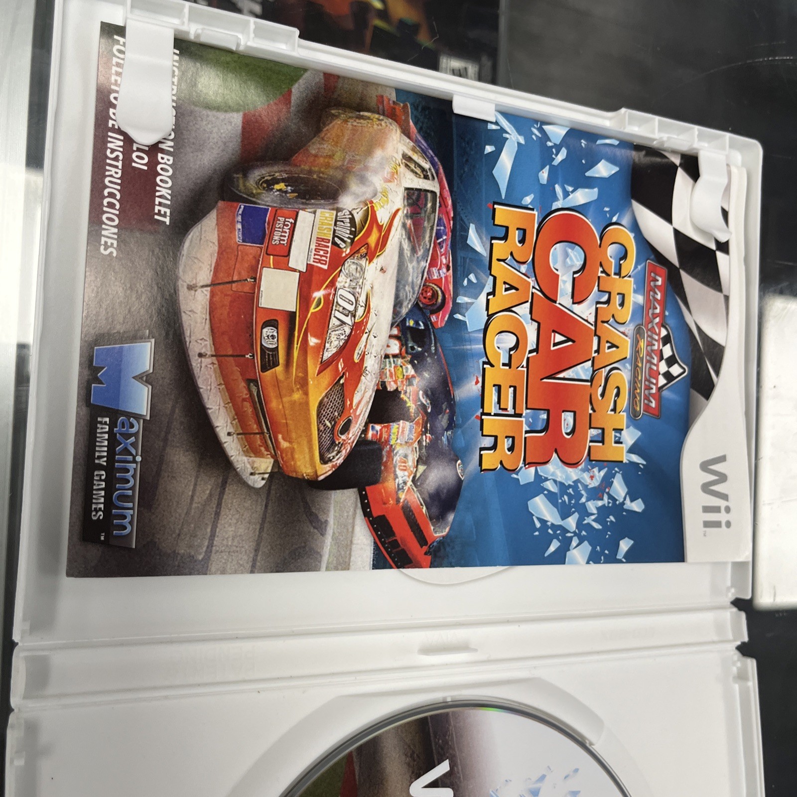 Maximum Racing: Crash Car Racer (Nintendo Wii, 2011) Complete Manual CIB