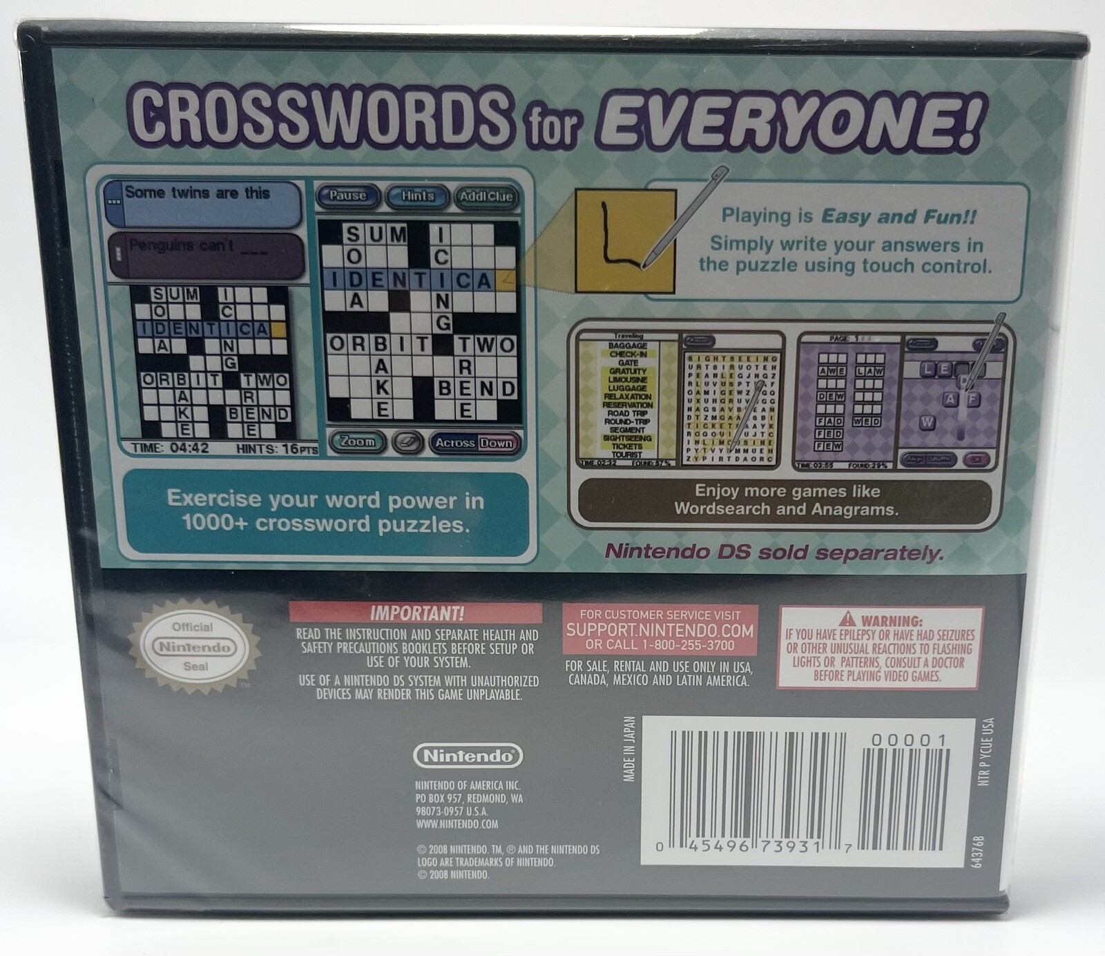 Nintendo Crosswords – Nintendo DS