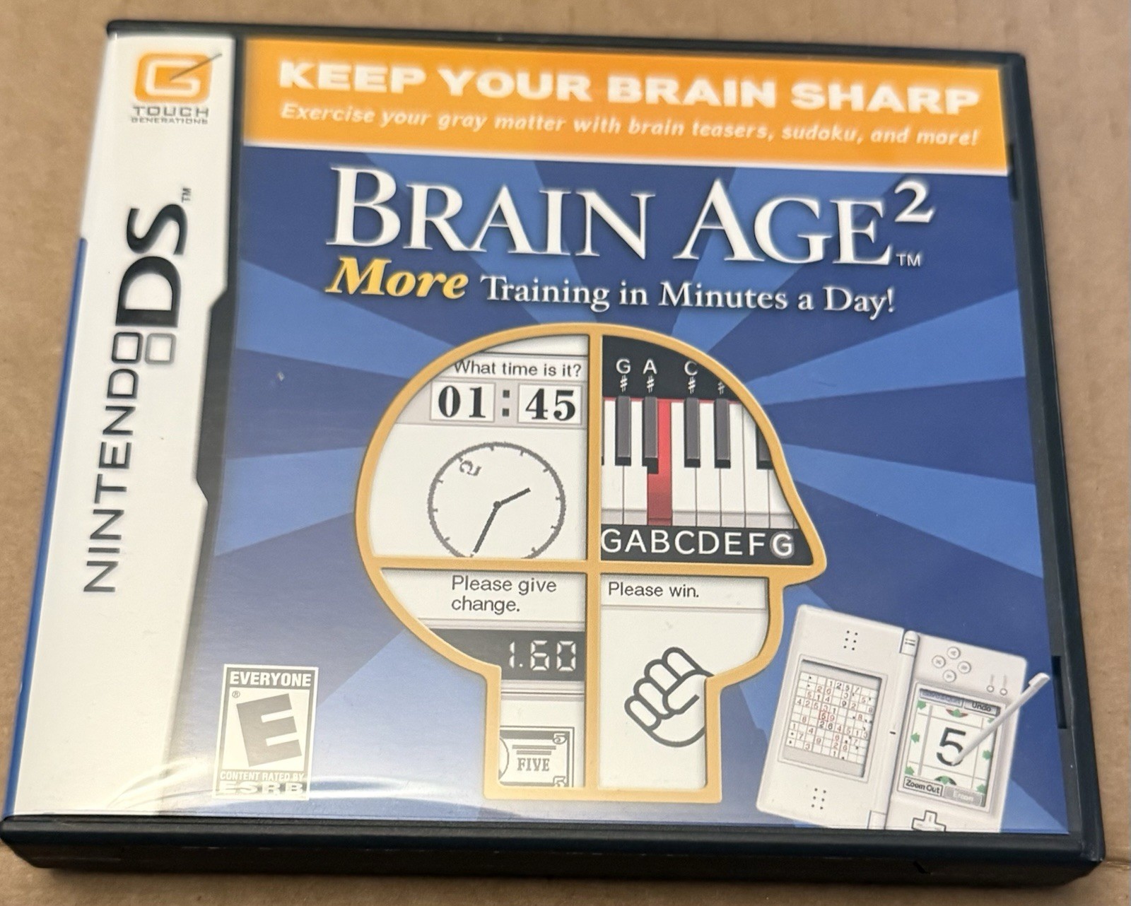 Brain Age: 1 & 2 Train Your Brain in Minutes a Day! (Nintendo DS 3DS) w/ Sudoku