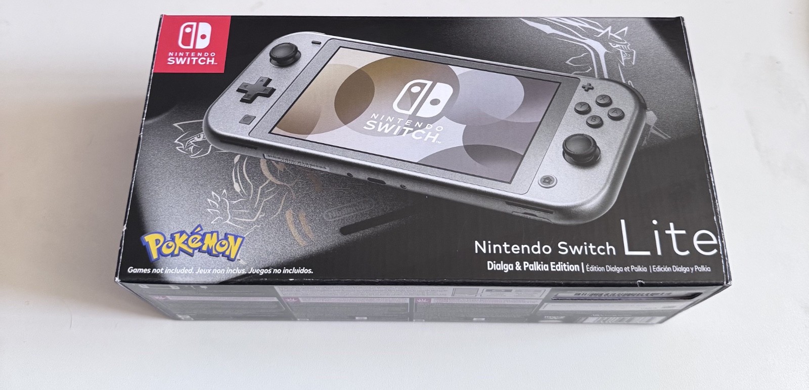 Pokemon Nintendo Switch Lite Dialga & Palkia Edition Console CIB Tested