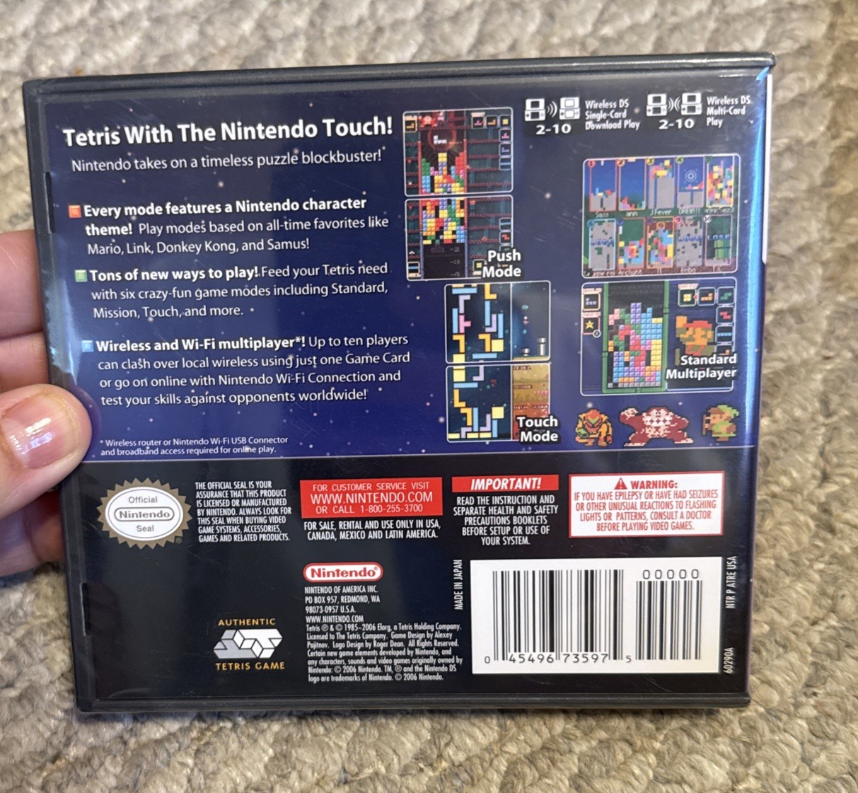 Tetris DS Nintendo DS Wi Fi 6 Different Game Modes Brand New Sealed Authentic