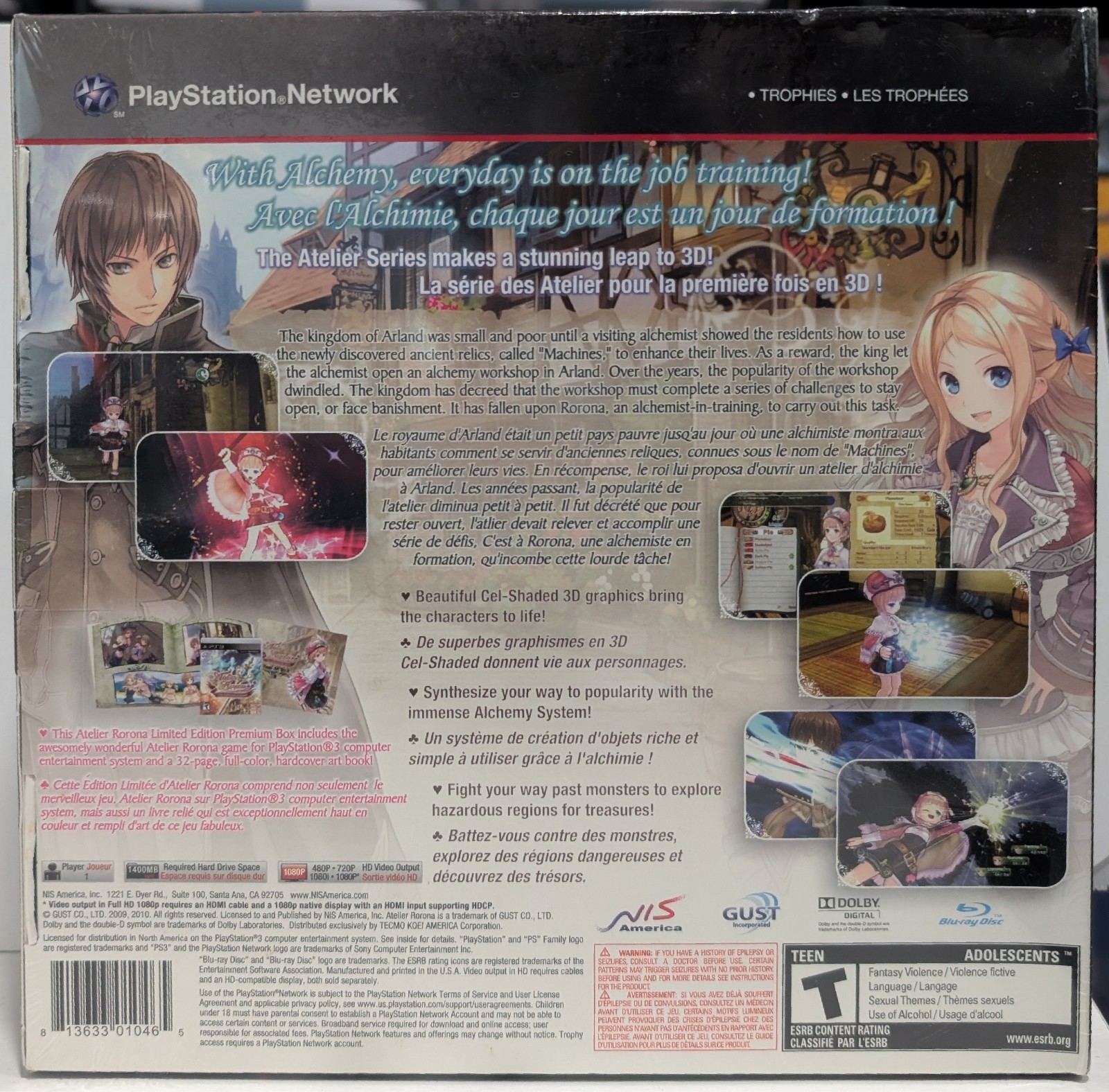 Atelier Rorona The Alchemist Of Arland Limited Edition Premium Box Sealed PS3