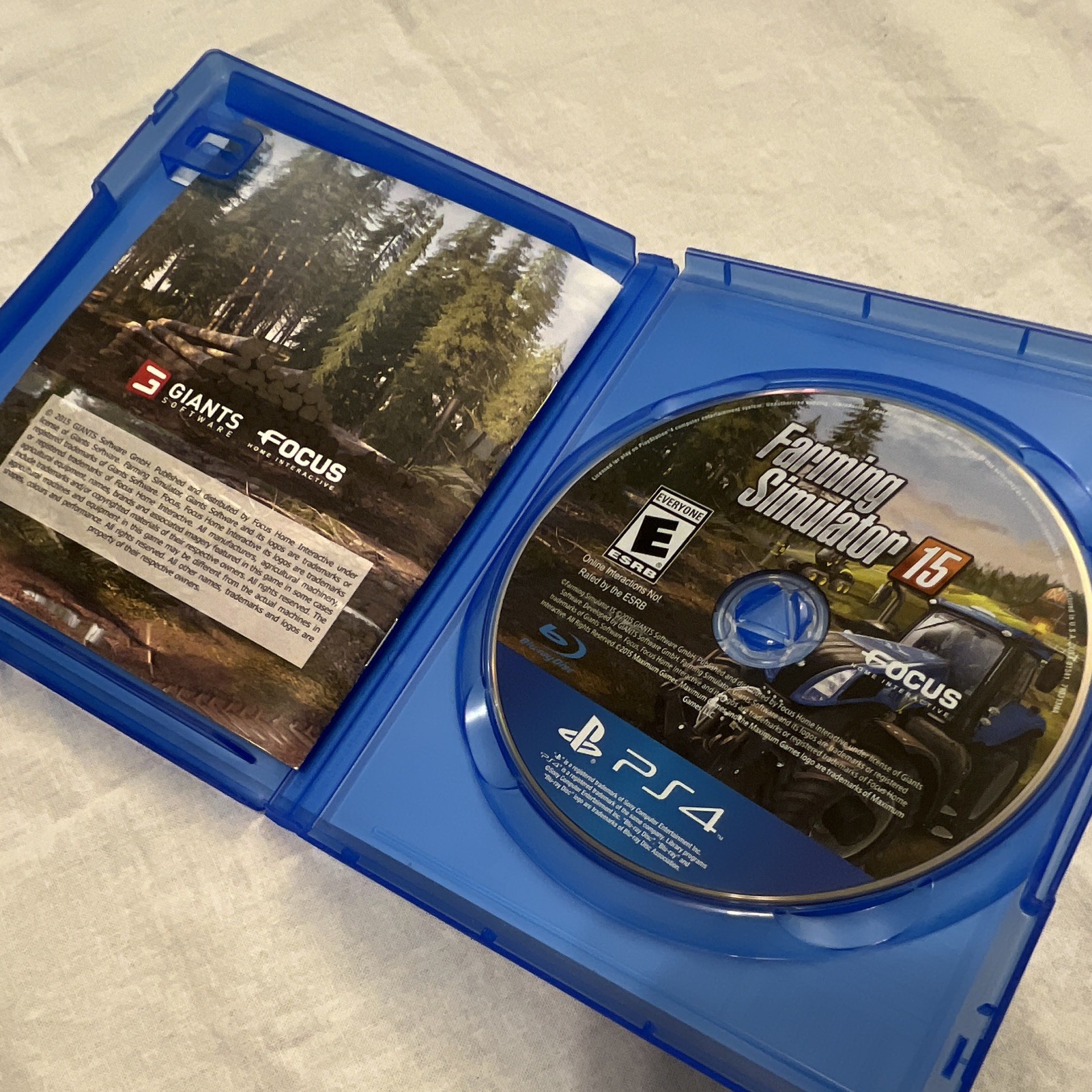 Focus Home Interactive Farming Simulator 15 (PS4, 2015) E NTSC-U/C Manual