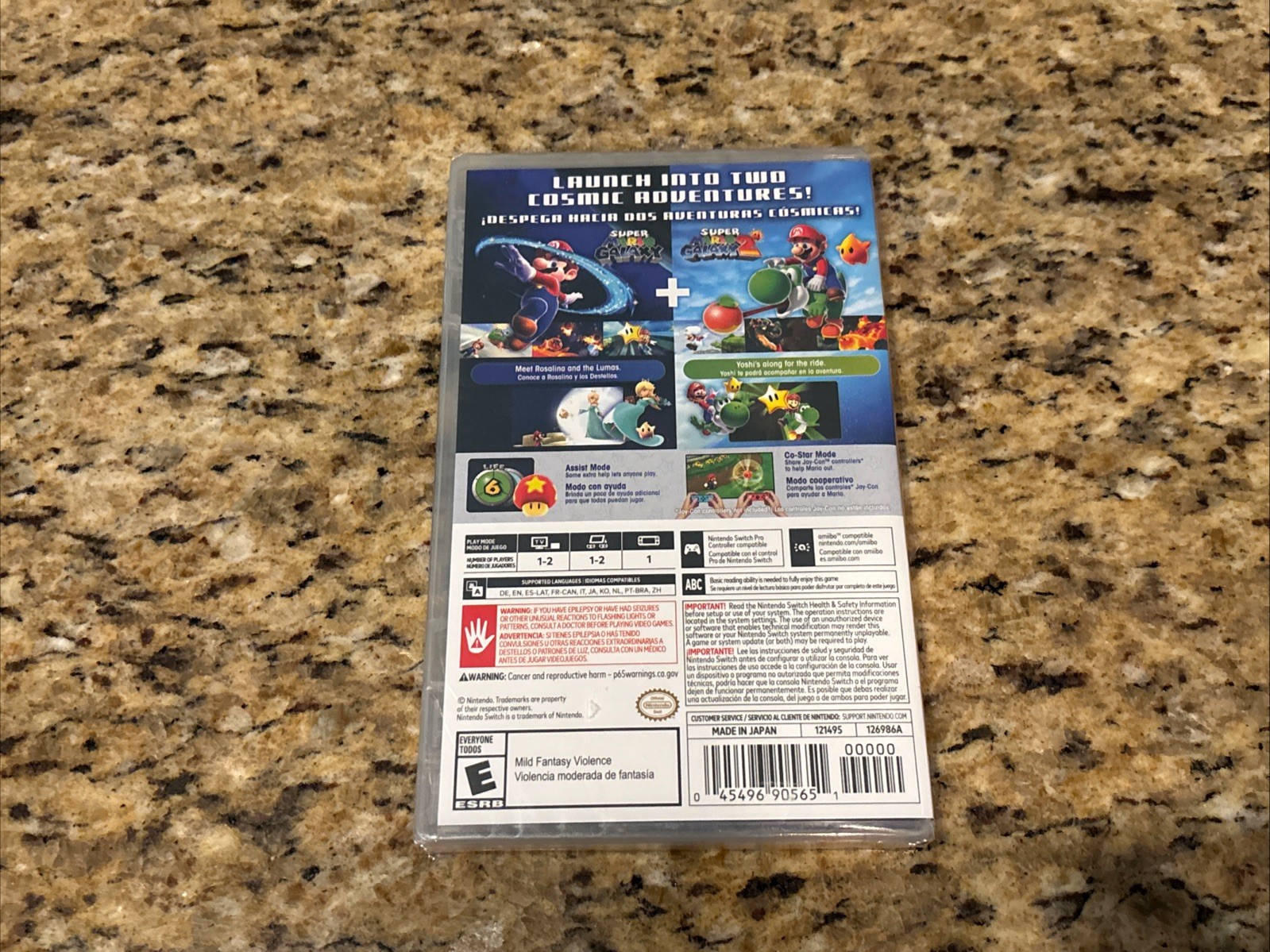 Super Mario Galaxy + Super Mario Galaxy 2 for Nintendo Switch *NEW/SEALED*