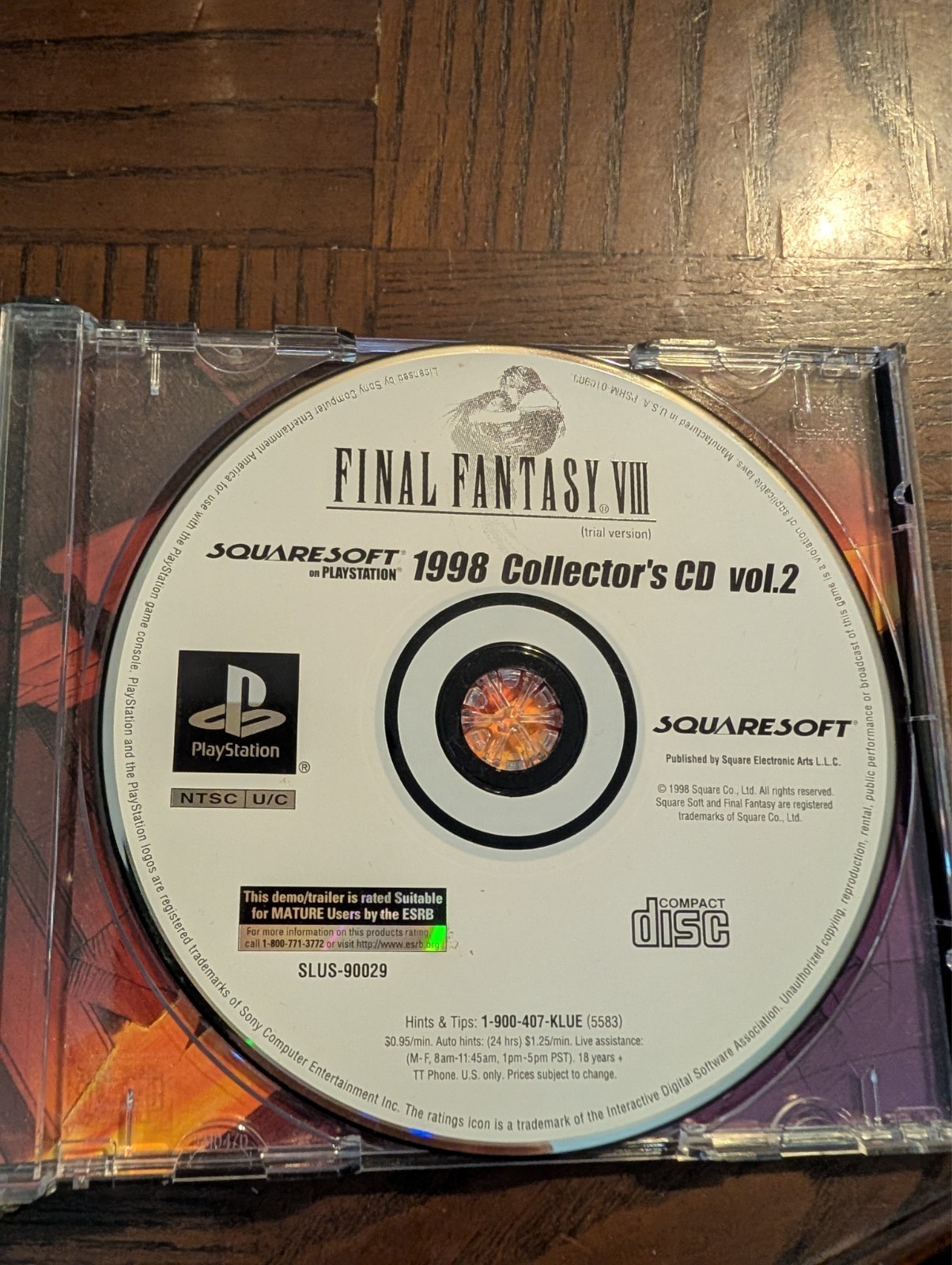 Brave Fencer Musashi (SONY PlayStation 1, 1998) PS1 No Manual Tested Demo Disc