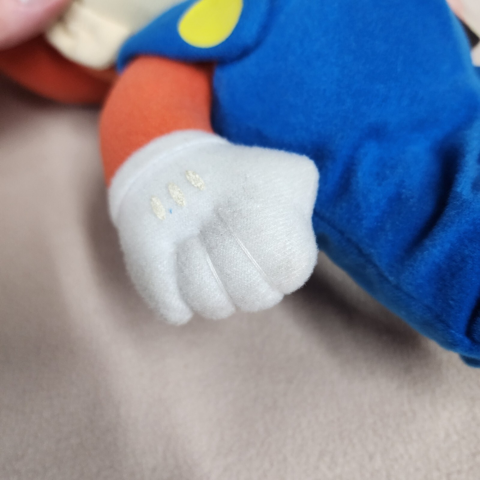 2004 Nintendo Super Mario Bros Mario Plush Kellytoy 12 Inch Blue Eyes Nice Cond