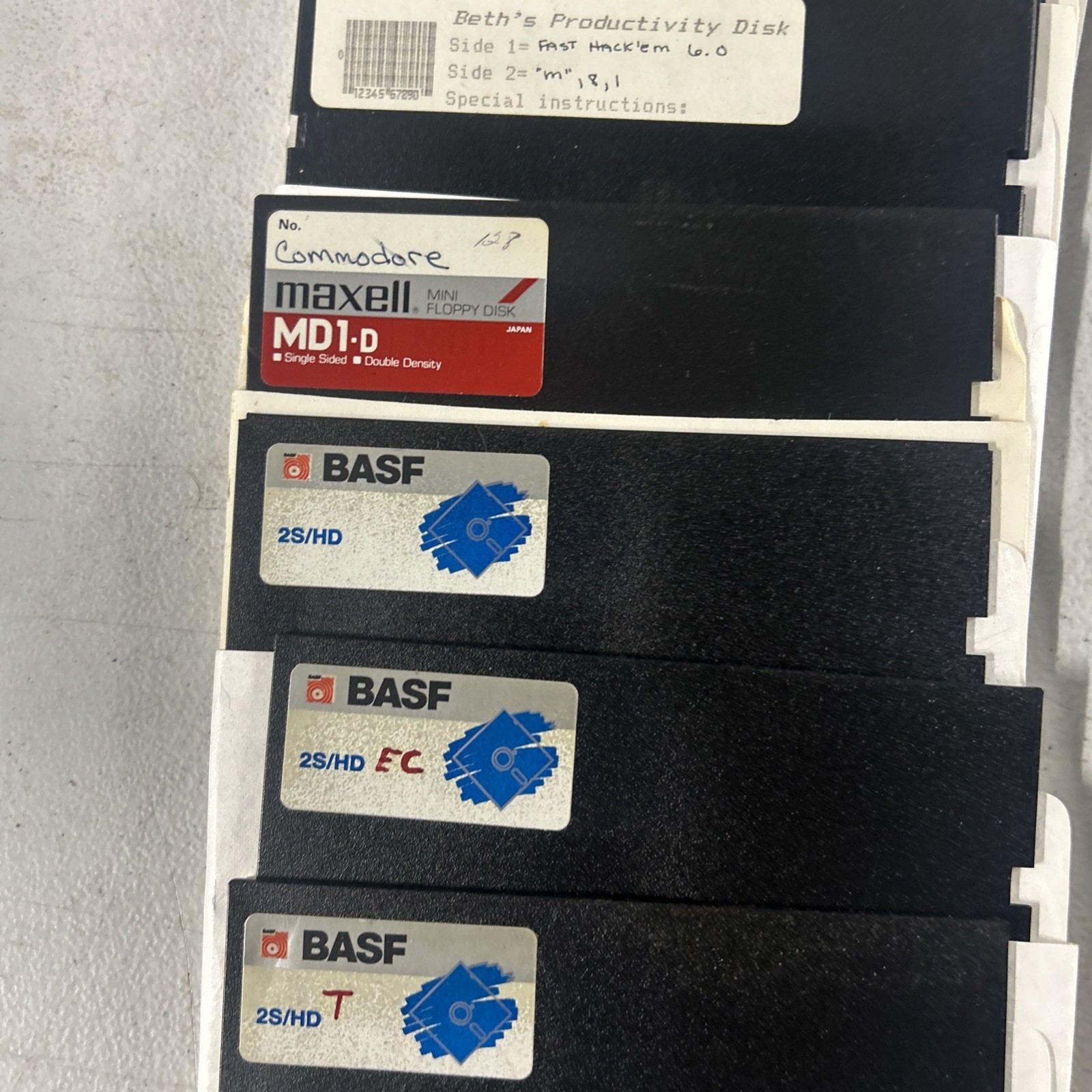 Commodore 64 Floppy Disks With Games Selling As Is for Blank Disk LOT Of 66