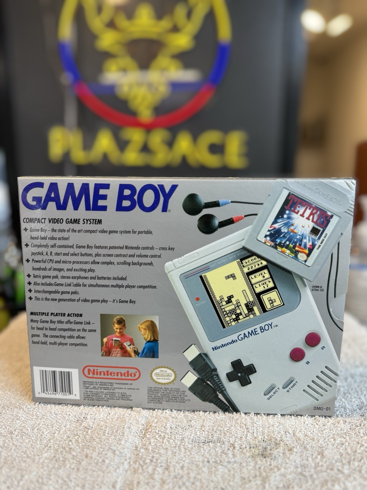 Vintage 1989 Nintendo Game Boy Launch Edition Handheld System – Gray