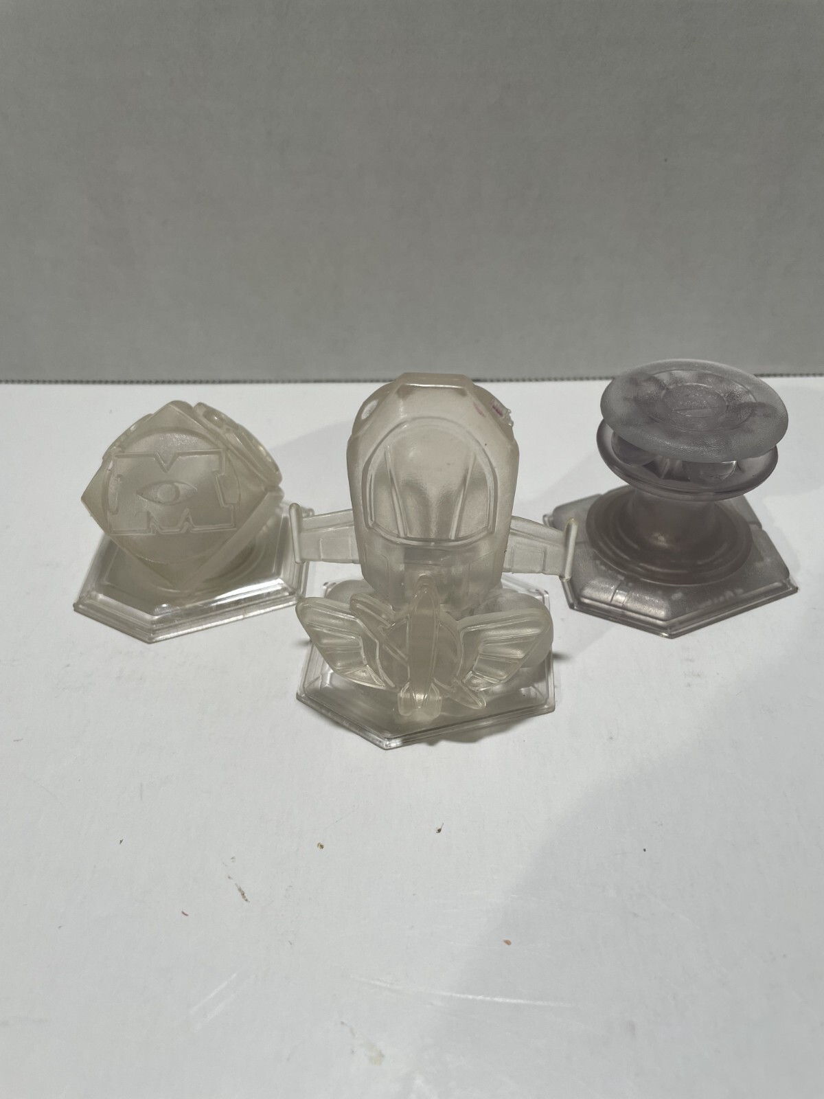DISNEY INFINITY Monsters Inc / Toy Story / Inside Out Crystal Mission Lot Of 3