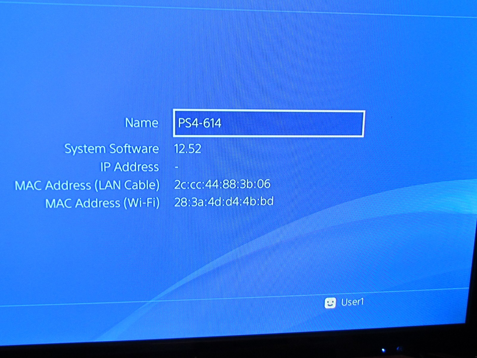 Sony PlayStation 4 Slim Console (CUH-2115B) & PARTS OR REPAIR. Firmware 12.52