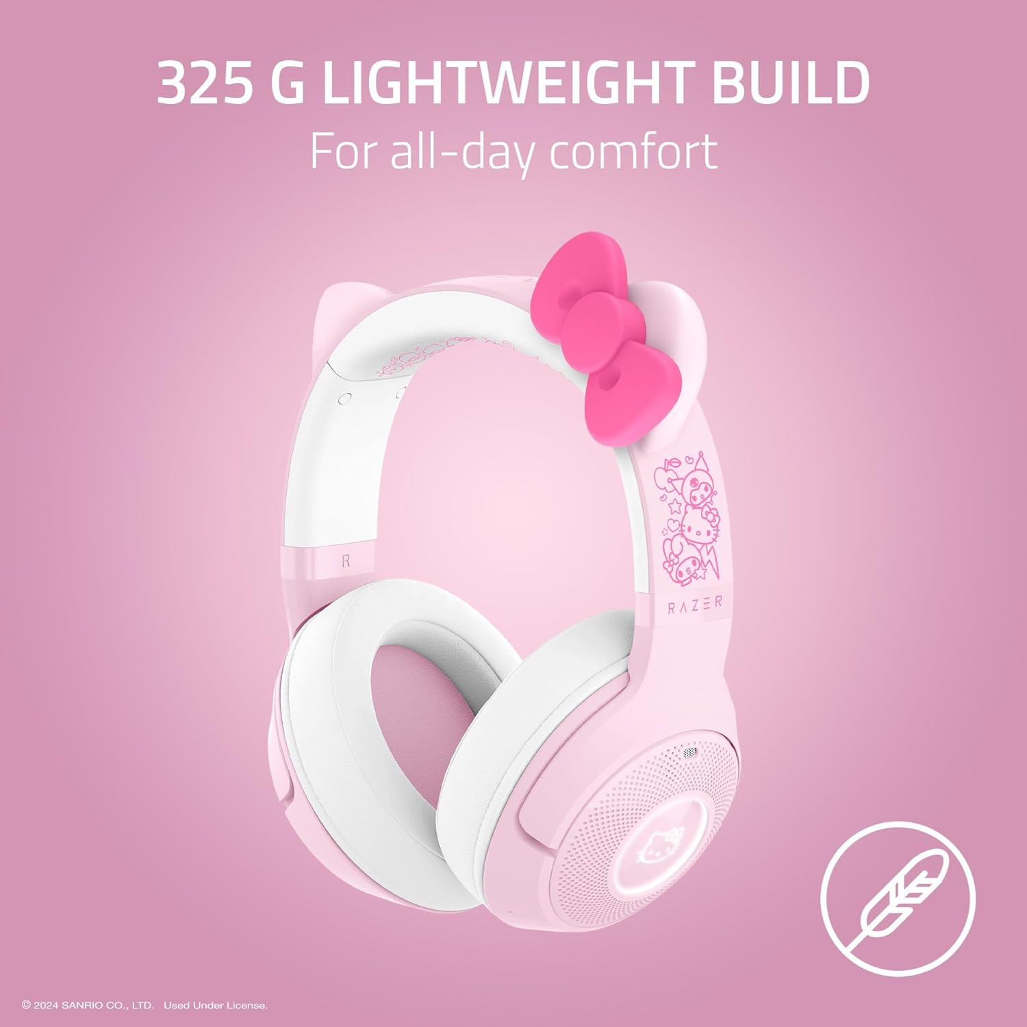 Kraken Kitty V2 BT Wireless RGB Headset: Chroma RGB – Bluetooth 5.2-40 Mm Driver