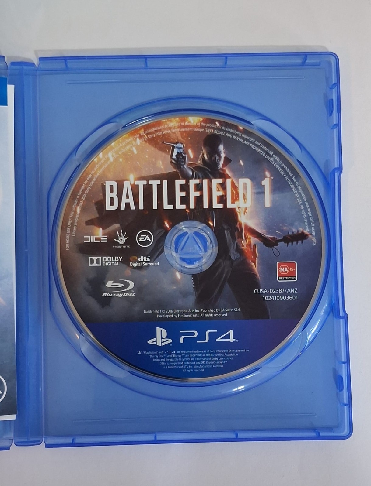 Battlefield 1 PS4 Game Tested Working Complete Australian Version MA15+
