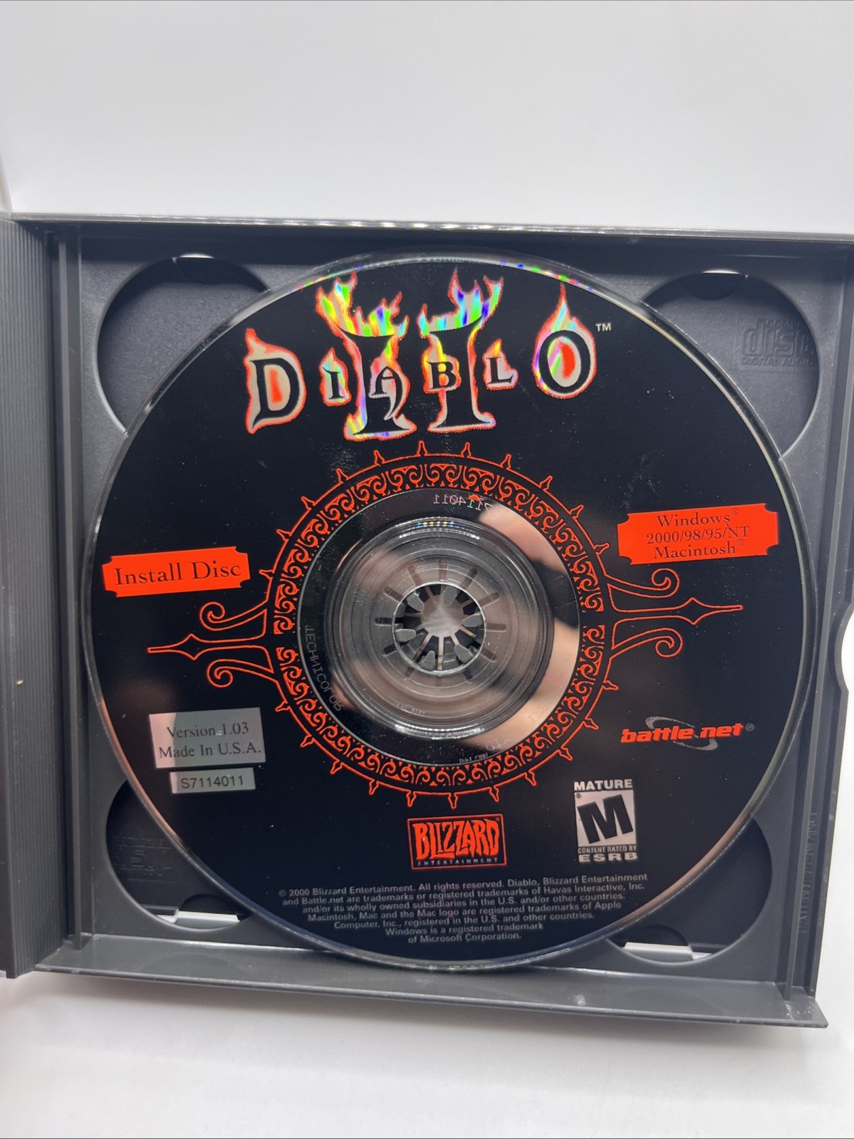 Diablo II 2 PC 3 Disc Windows CD Play , Install & Cinematics Disks See Pictures