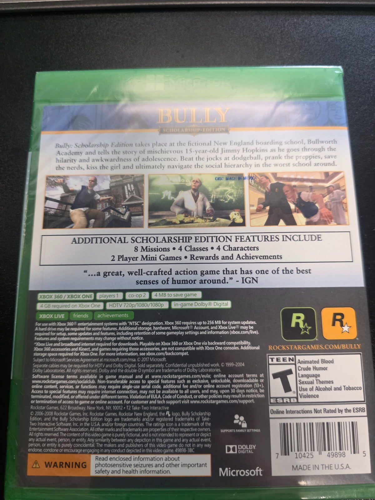 Xbox One / Xbox Series X 4 game lot, Alex kid,Mega Man,Bully+ Doom, New/ Sealed
