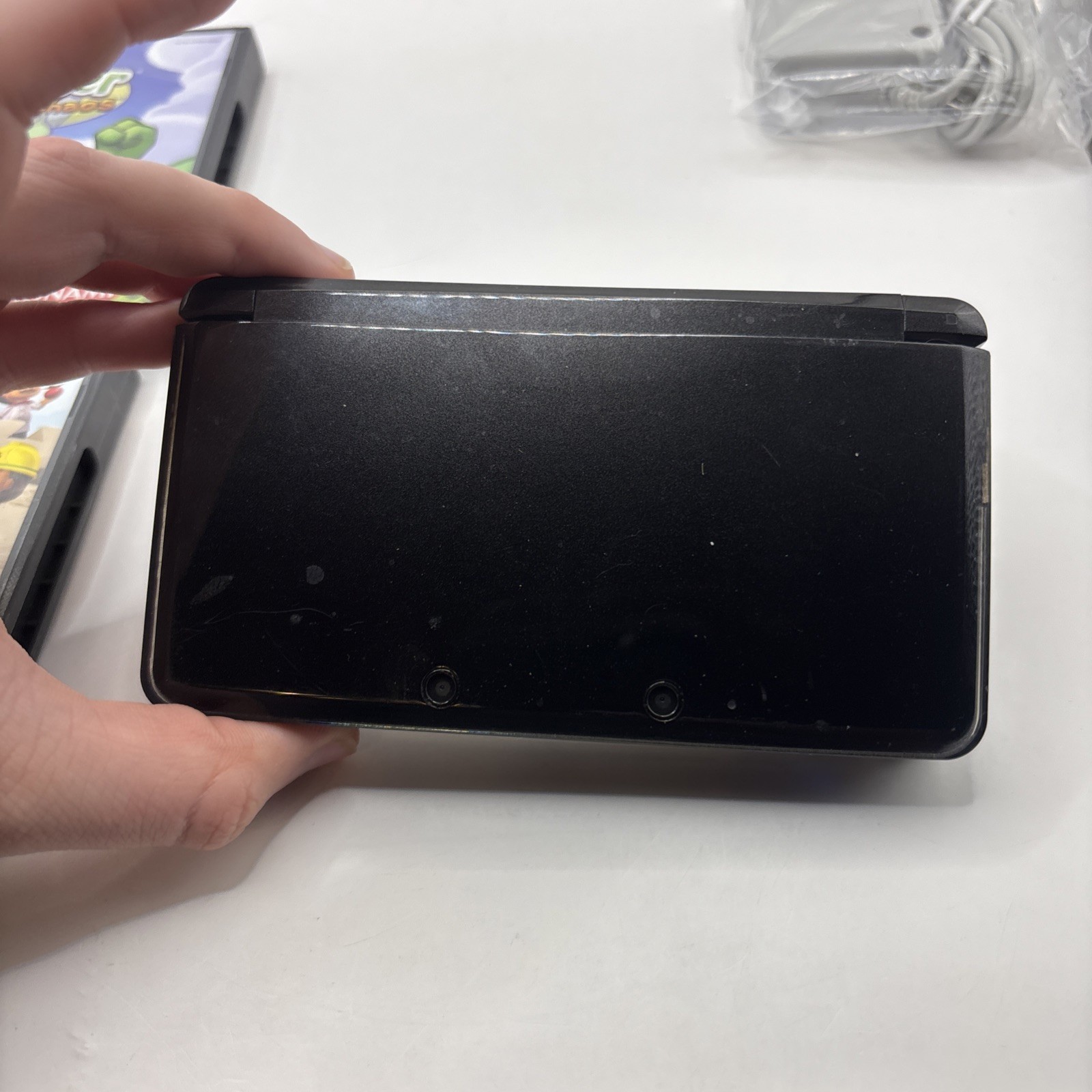 Nintendo 3DS Cosmo Black CTR-001 (USA) Console Only Tested & Working! bundle