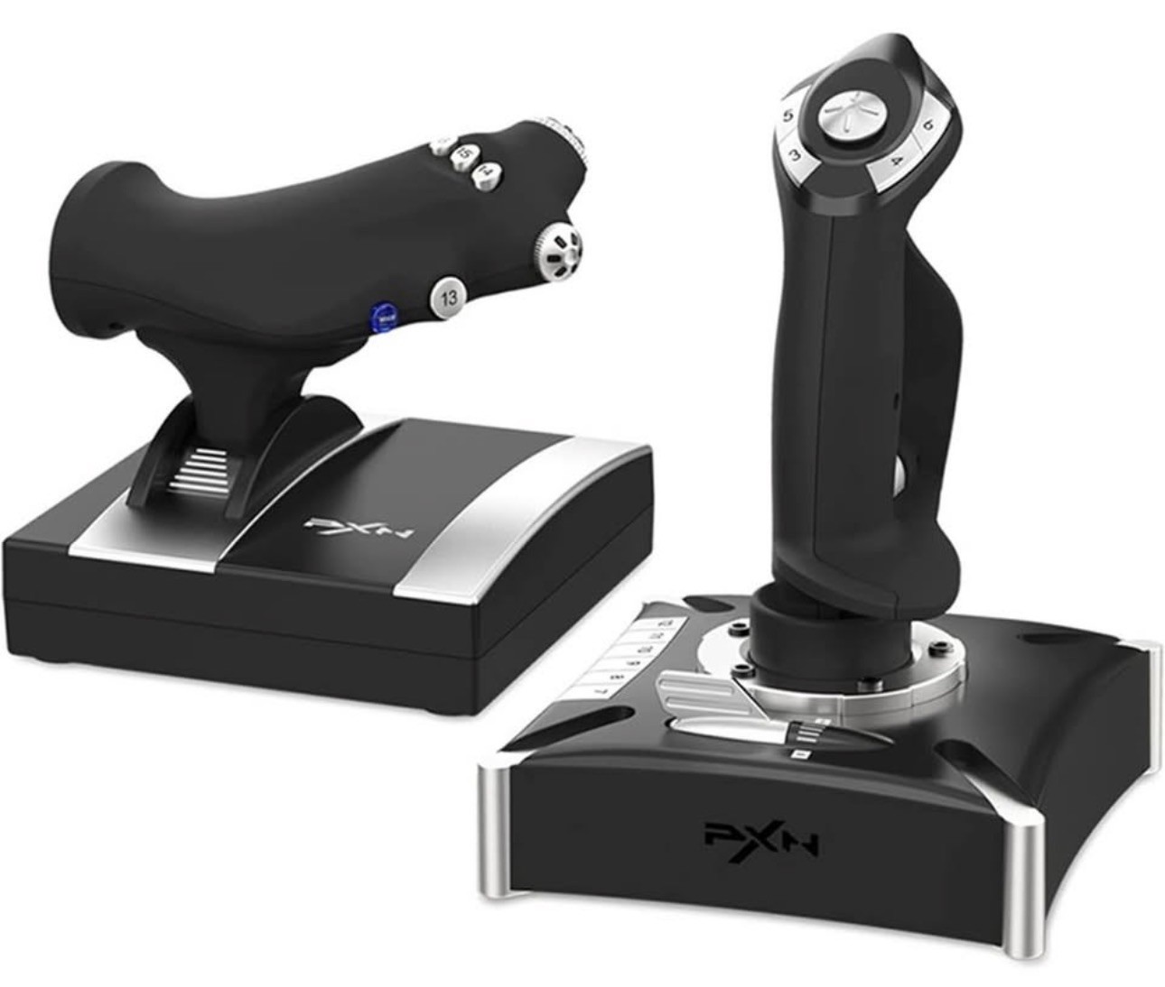 PXN-2119PRO Flight Simulator Joystick Lightweight Controller Unit f/ PC/PS4/XBOX