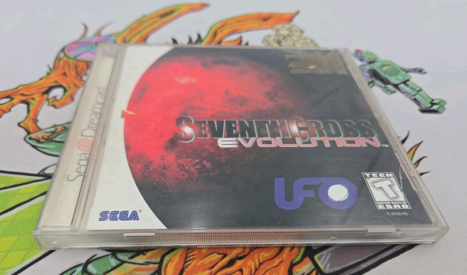 Seventh Cross: Evolution (Sega Dreamcast, 1999) New Y-Fold (Crack On Back/ Tear)