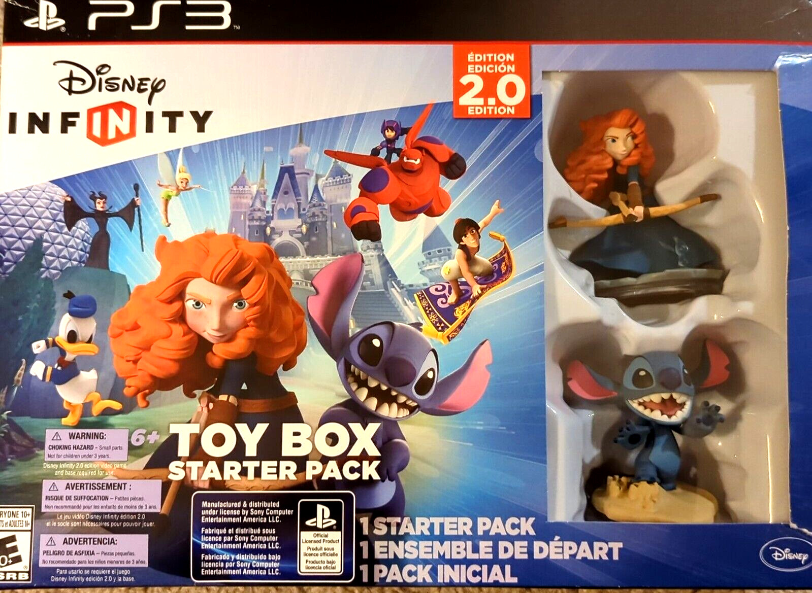 Disney INFINITY PS3-Toy Box Starter Pack (2.0 Edition) Brand NEW Merida Stitch