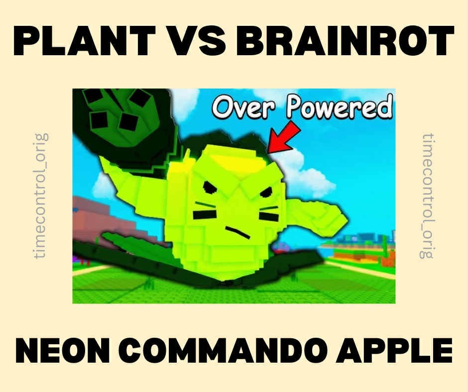 3.5m+ dps Neon Commando Apple | Plants vs Brainrot | PVB | Cheapest and Fast