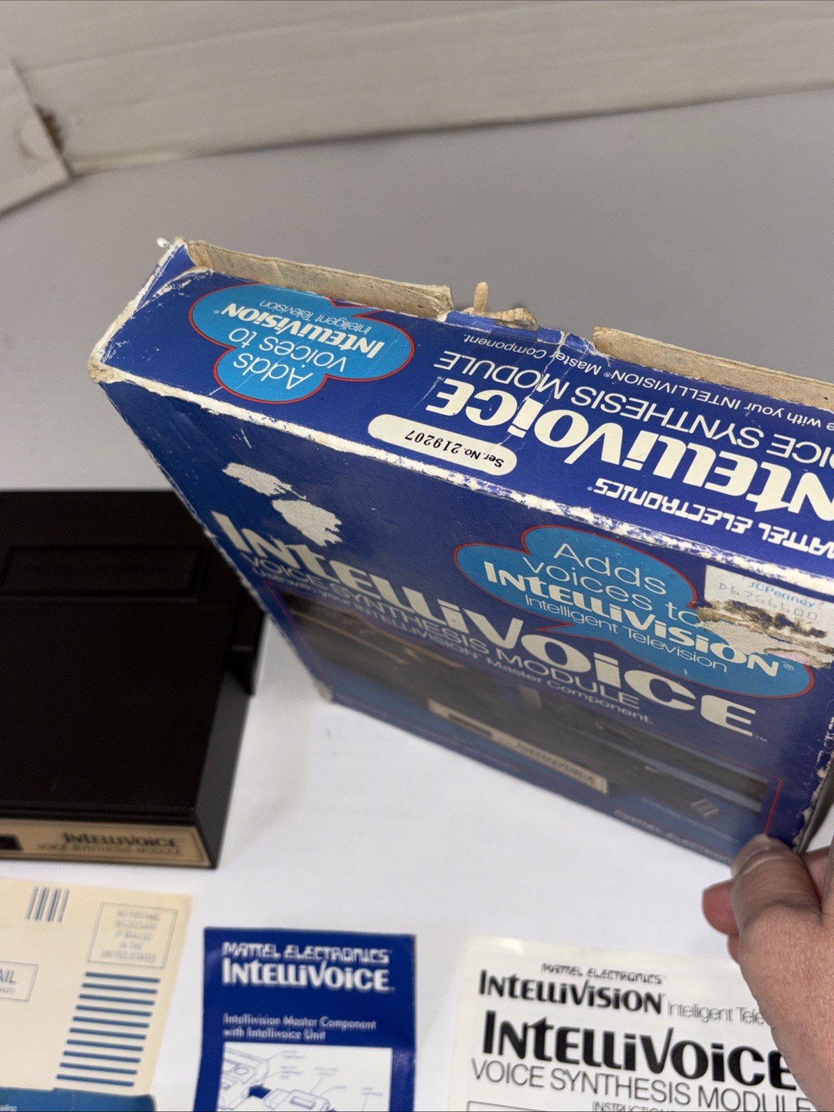 Mattel Intellivision Intellivoice Voice Synthesis Module Boxed Tested W/ Tron