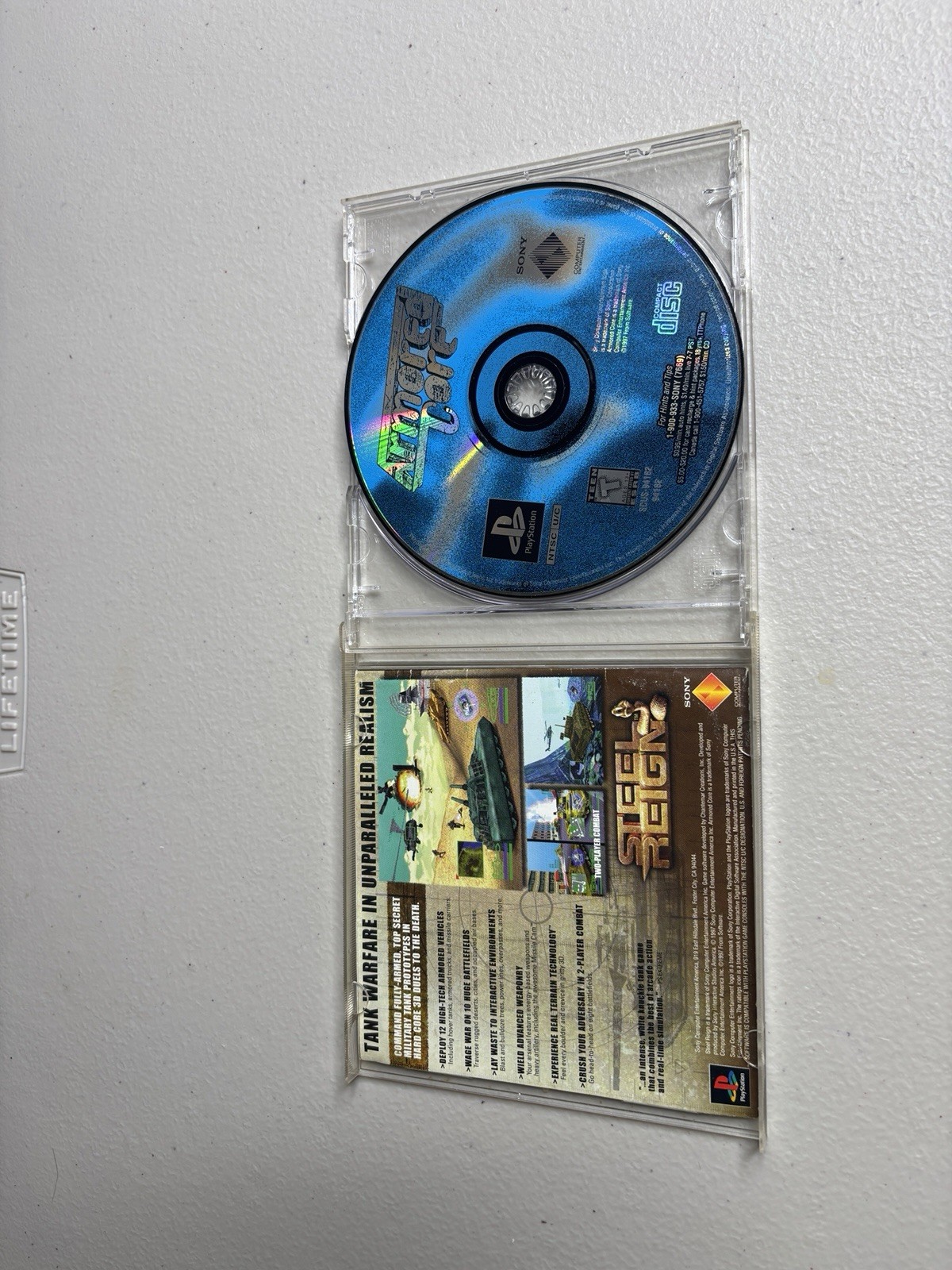 Armored Core (PS1) FromSoftware Original Game + Manual TESTED WORKING