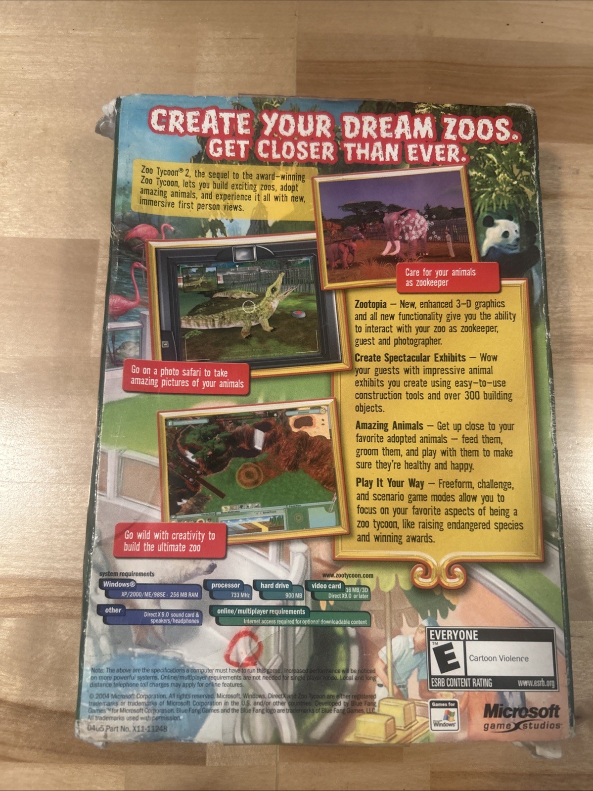 Microsoft Zoo Tycoon 2 Windows PC Computer Game
