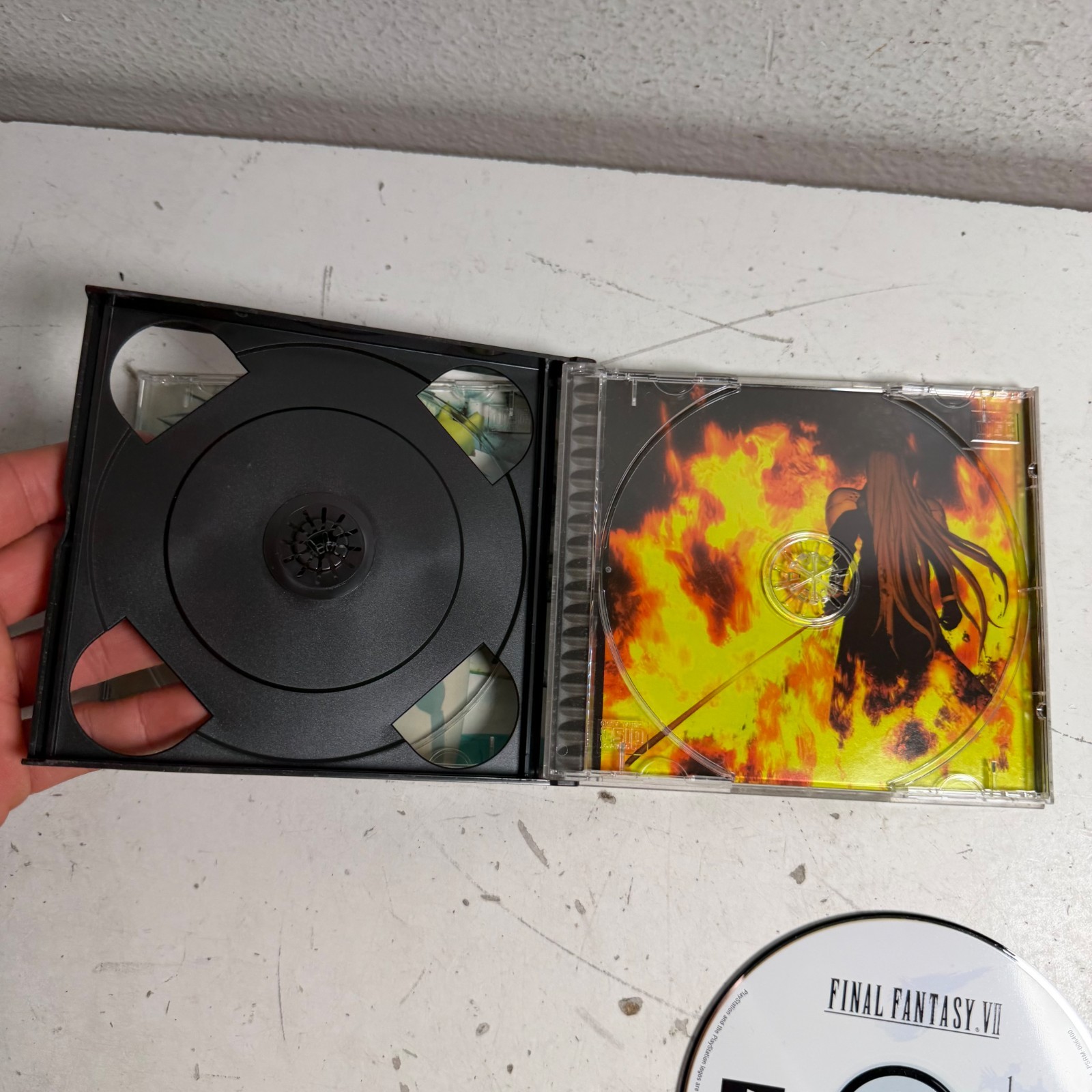 Final Fantasy VII (Sony PlayStation 1, 1997) Black Label Role-Playing Video Game