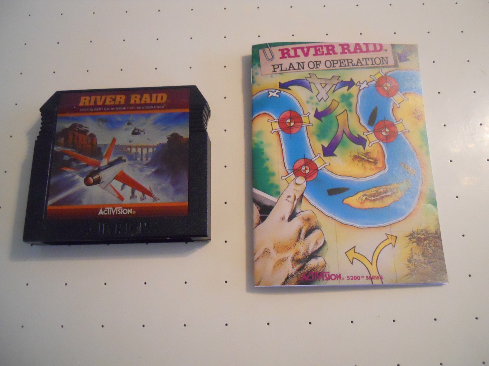 River Raid by Activision (Atari 5200, 1983) Game Cartridge w/Manual-Tested/Works
