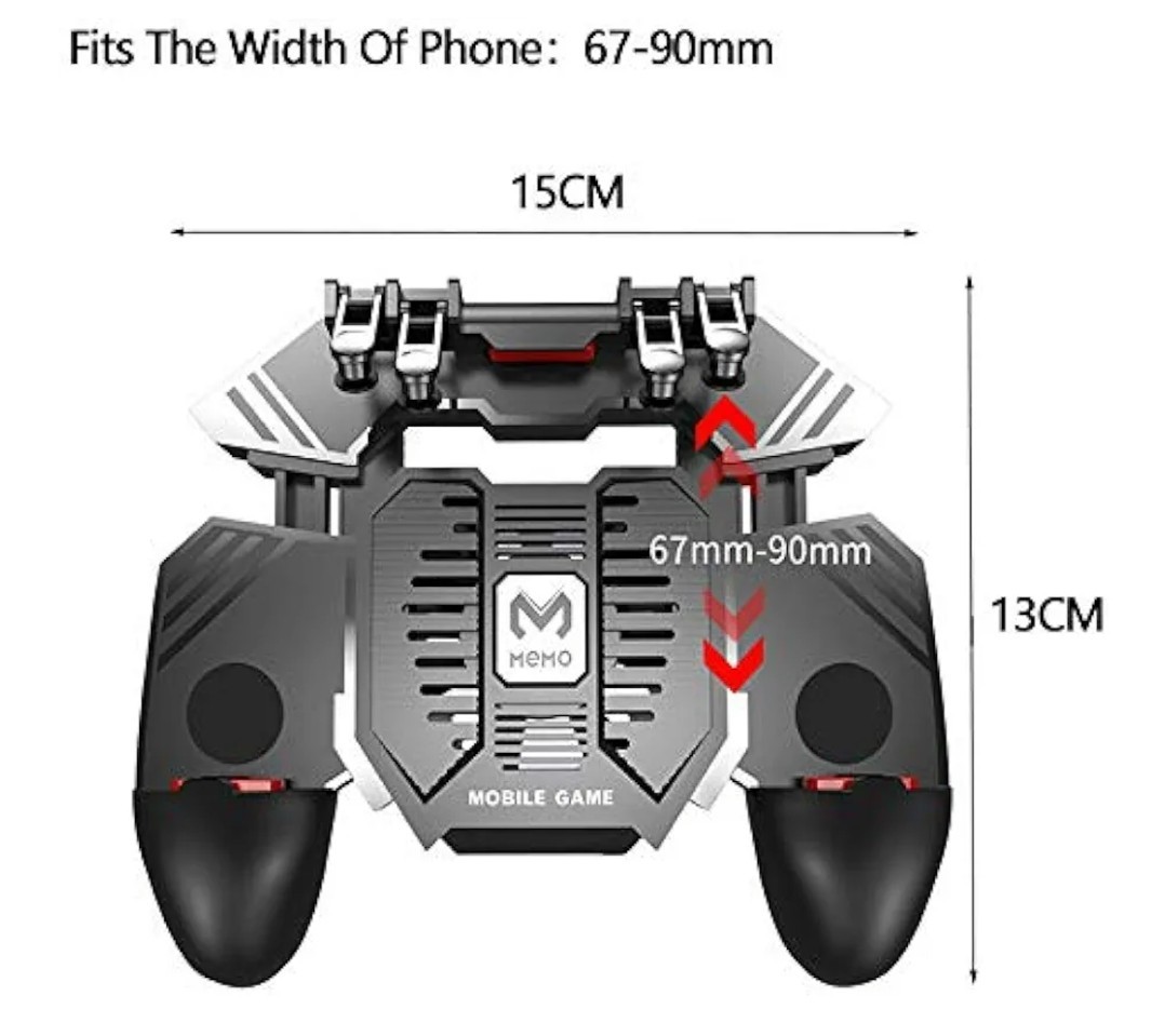 PUBG Mobile Controller Mikirini with Phone Cooler 4000mAh Battery