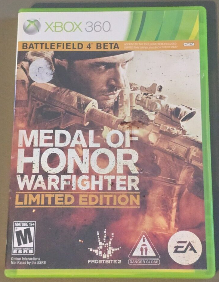 Medal of Honor Warfighter Limited Edition Xbox 360 Loose Tested