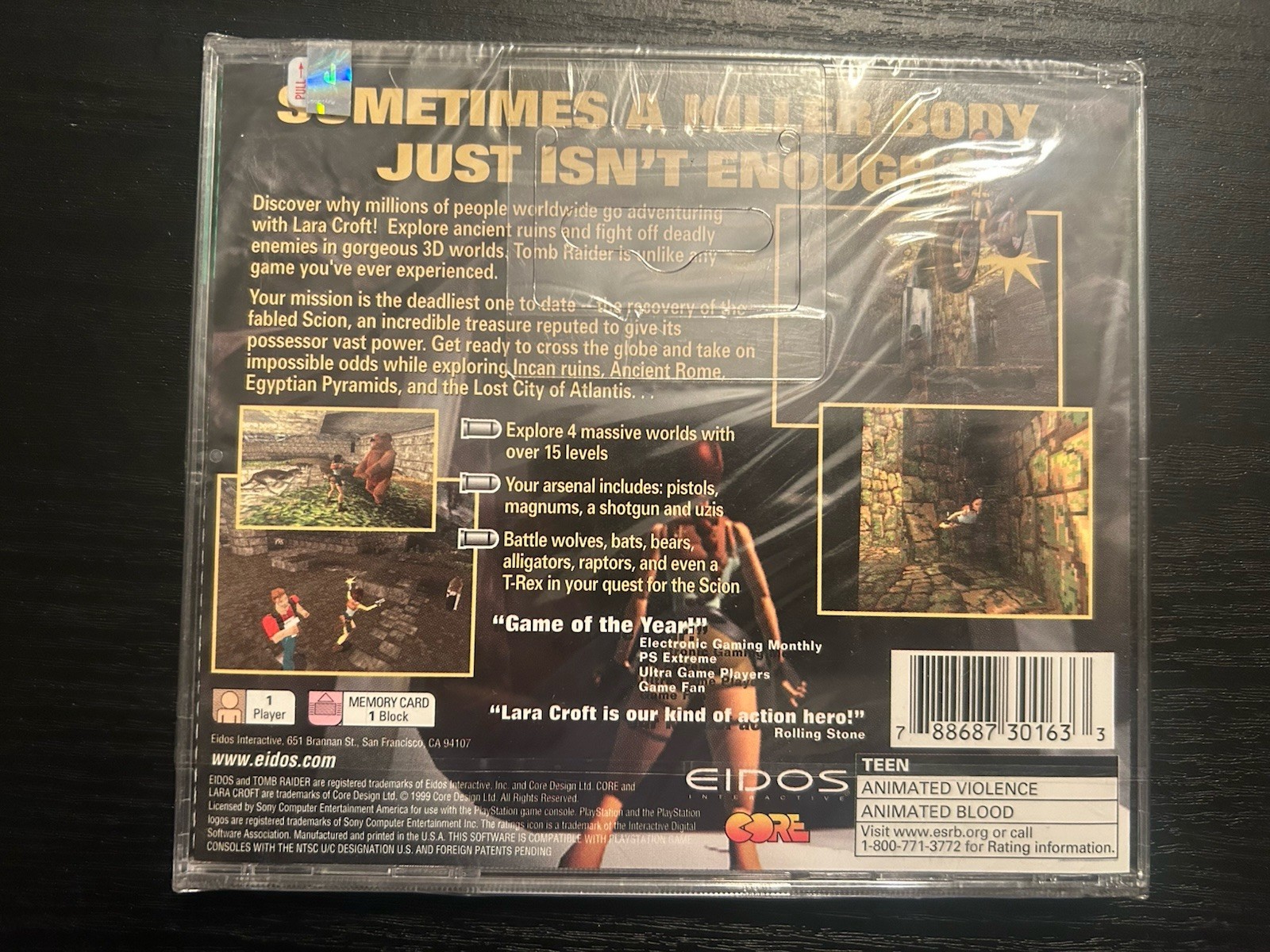 Tomb Raider (Sony PlayStation 1, PS1 1999) Greatest Hits – Factory Sealed