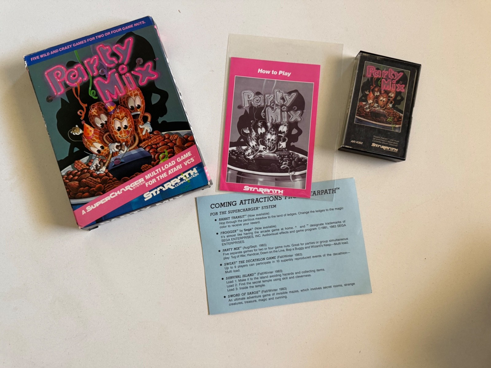 Atari 2600 Arcadia Starpath supercharger complete set 1-12 plus Stella Labyrinth