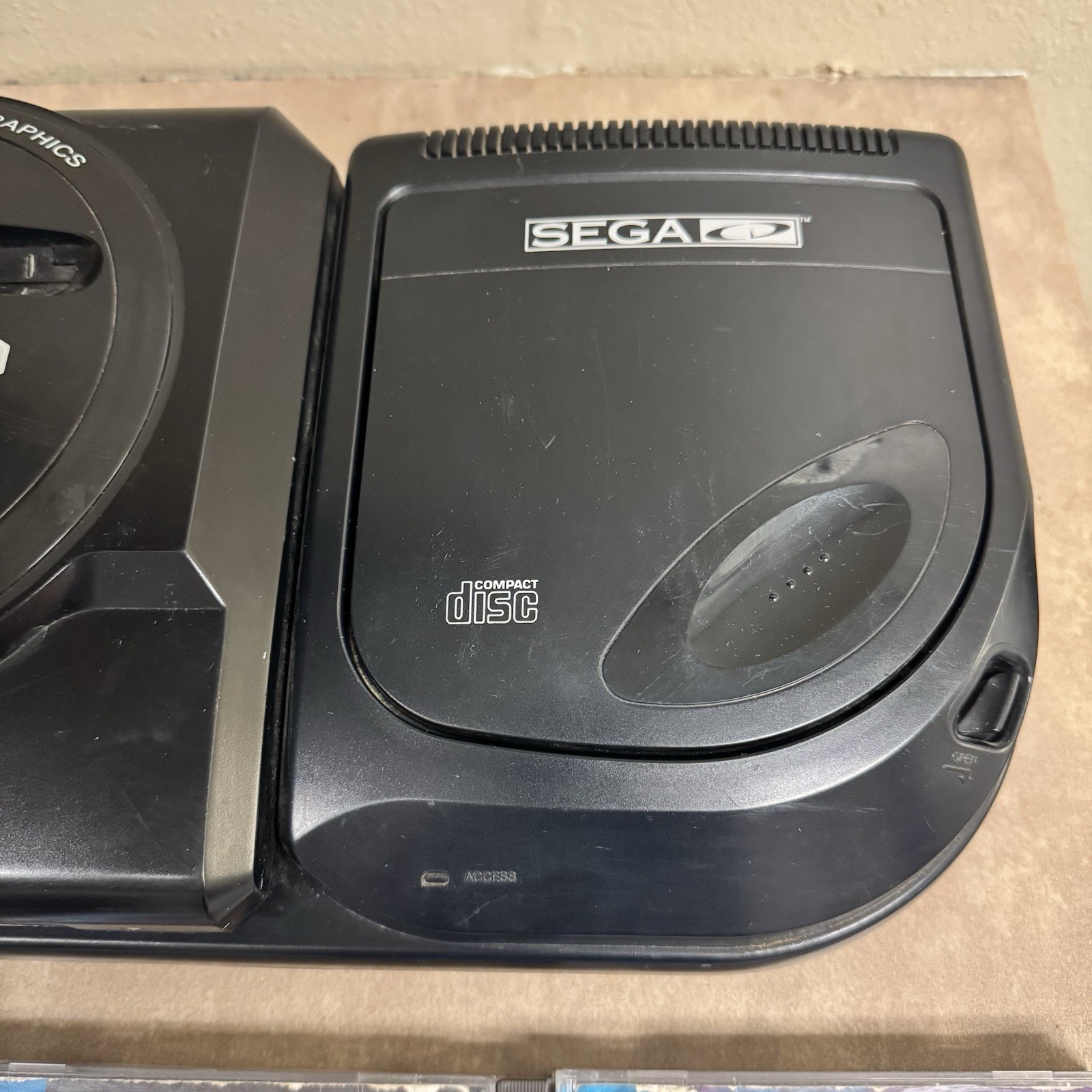 Sega Genesis Model 1 & Sega CD Model 2 Console Bundle Tested Dragons Lair Bundle