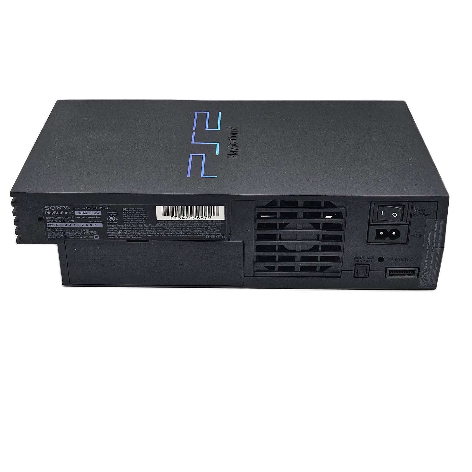 Sony PlayStation 2 PS2 (Fat) Game Console + Wireless Controller + Memory Card