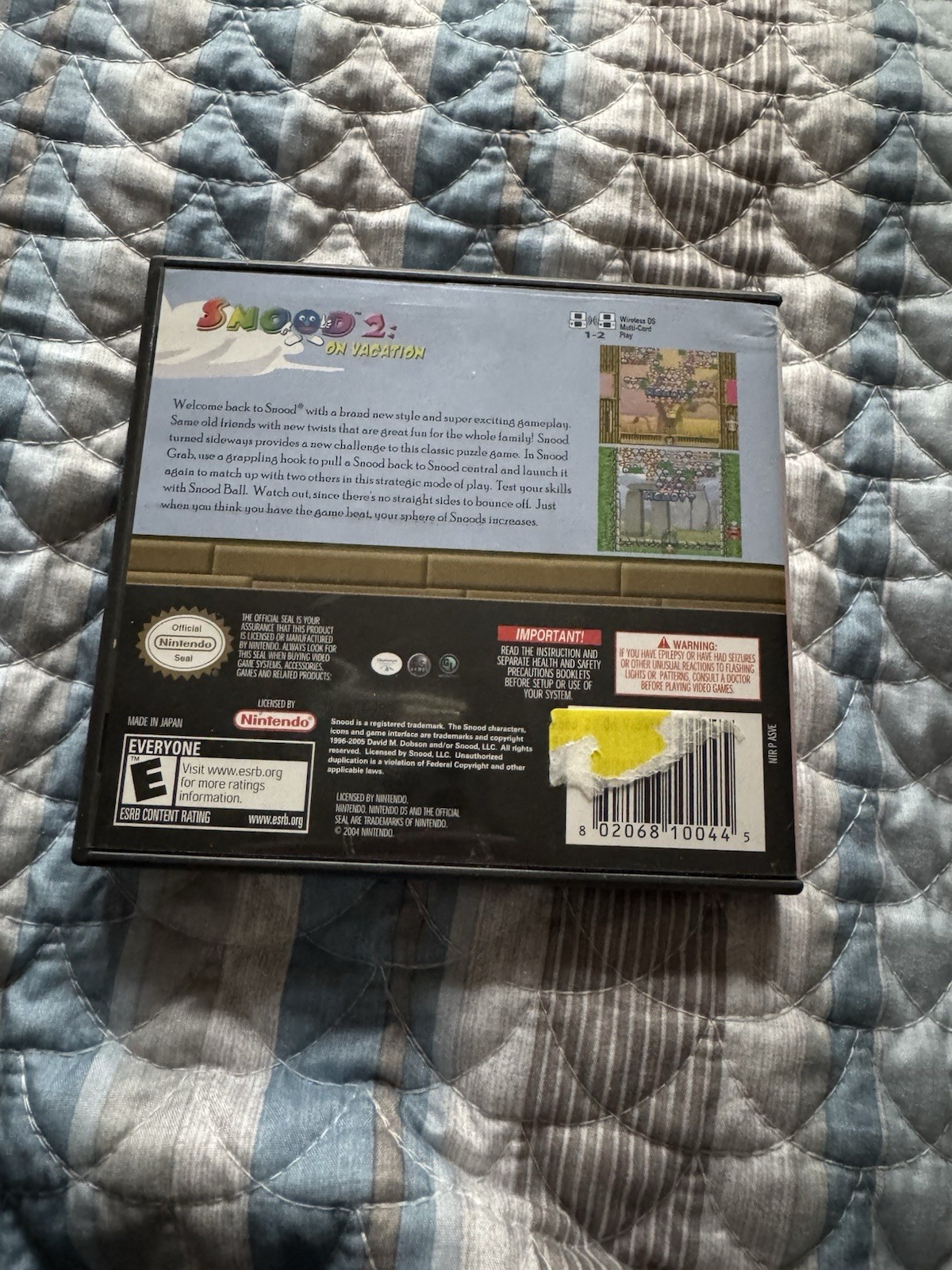 DSI Games Snood 2: On Vacation Nintendo DS Manual Included E NTSC-U/C 2007