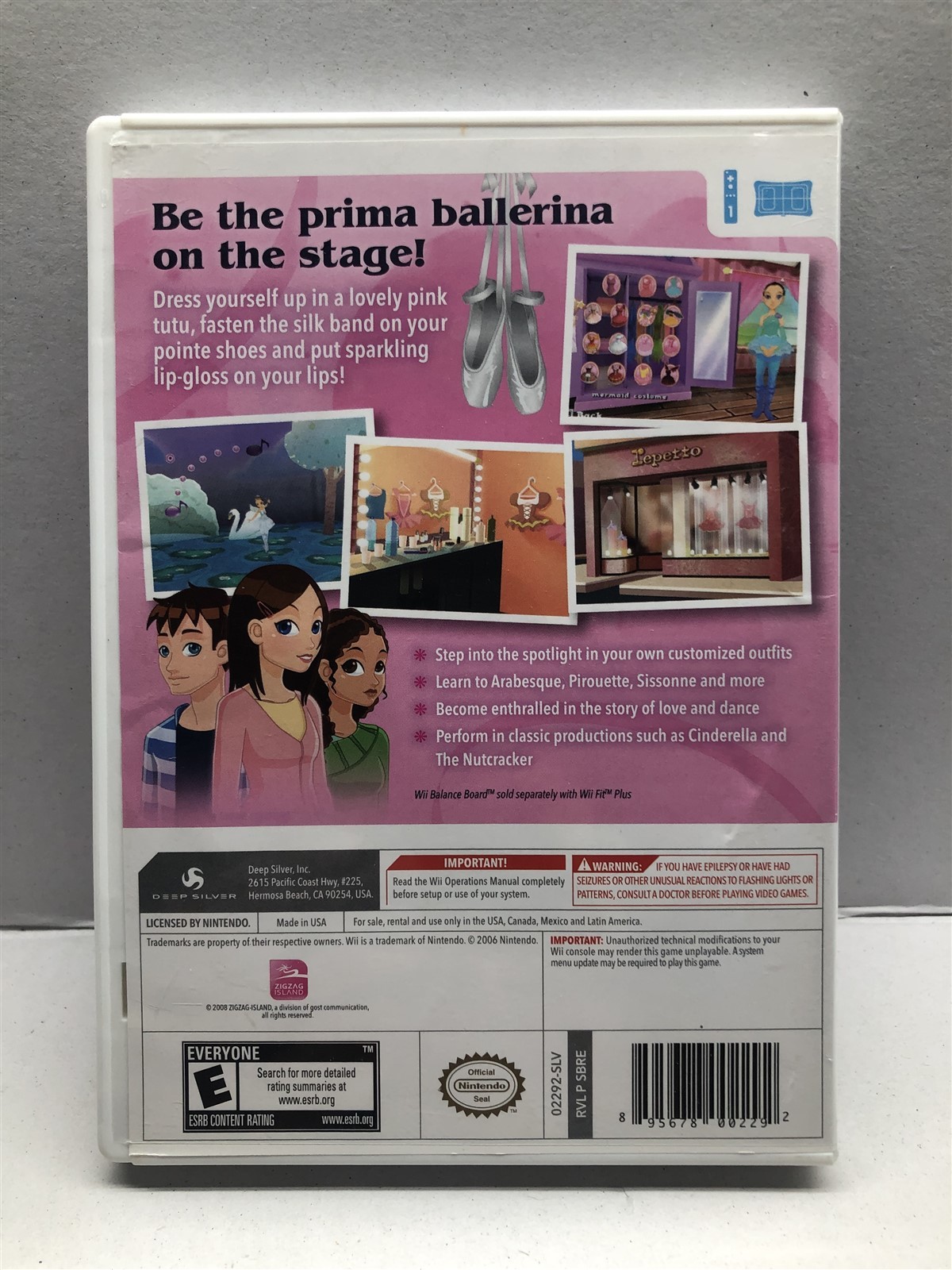 Let’s Play Ballerina (Nintendo Wii, 2010) Complete Tested Working – Free Ship