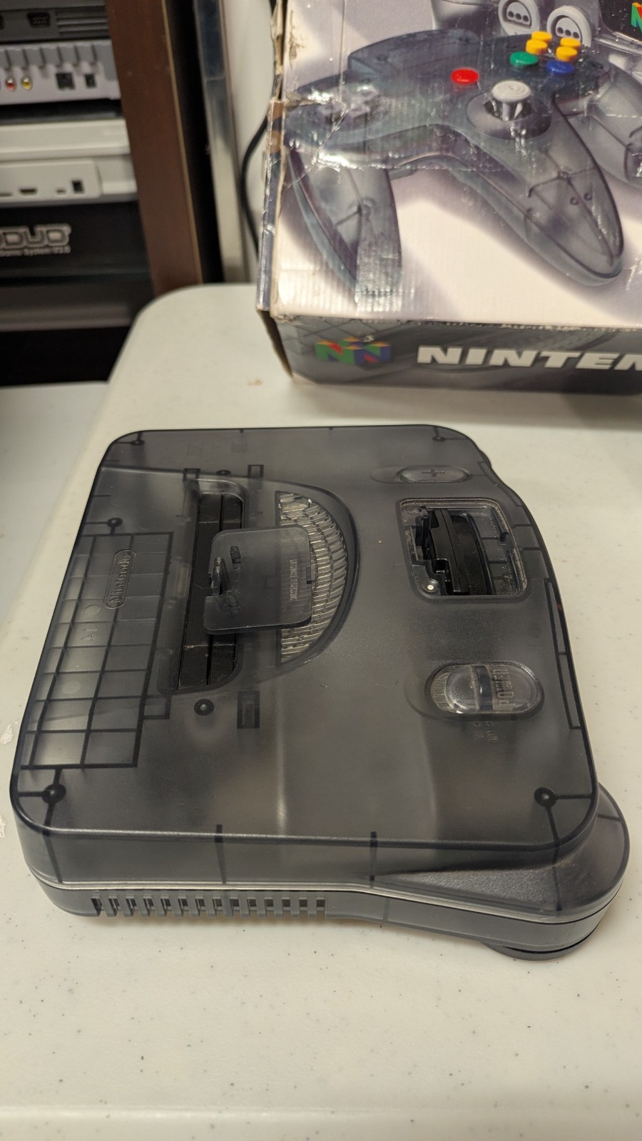 Smoke Black Grey Nintendo 64 Console System Complete Box CIB NUS-001 NTSC N64