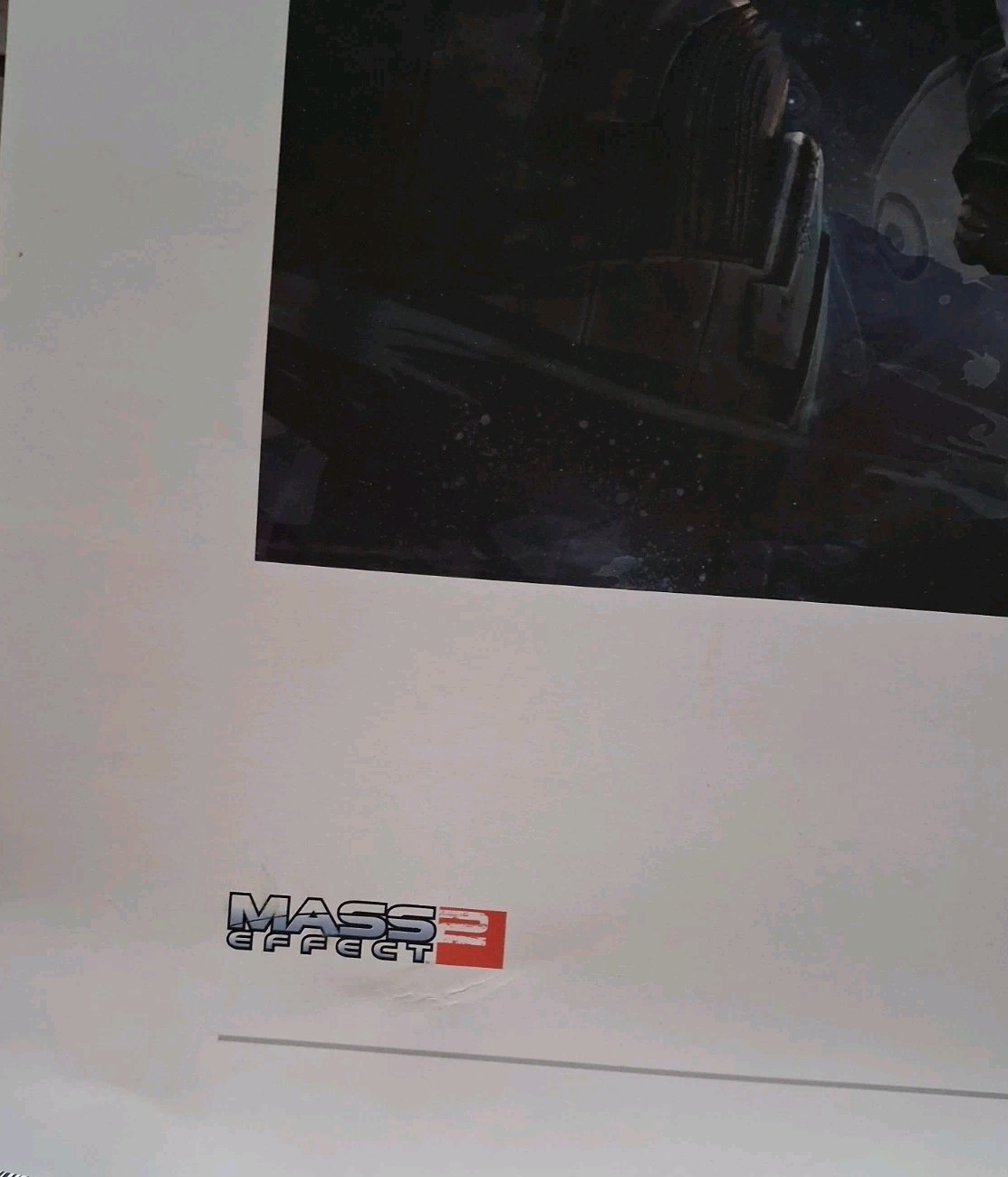 Mass Effect 2 The Team Lithograph 2011 Great Condition
