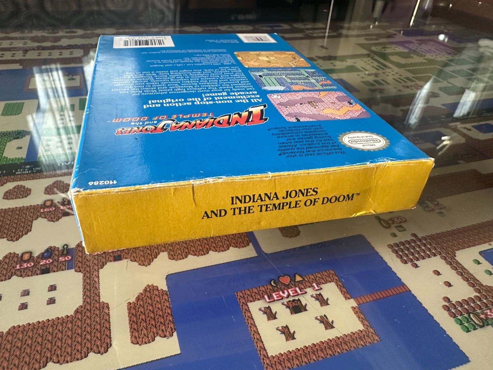 NES Nintendo Indiana Jones and the Temple of Doom Oval Seal CIB Complete in Box