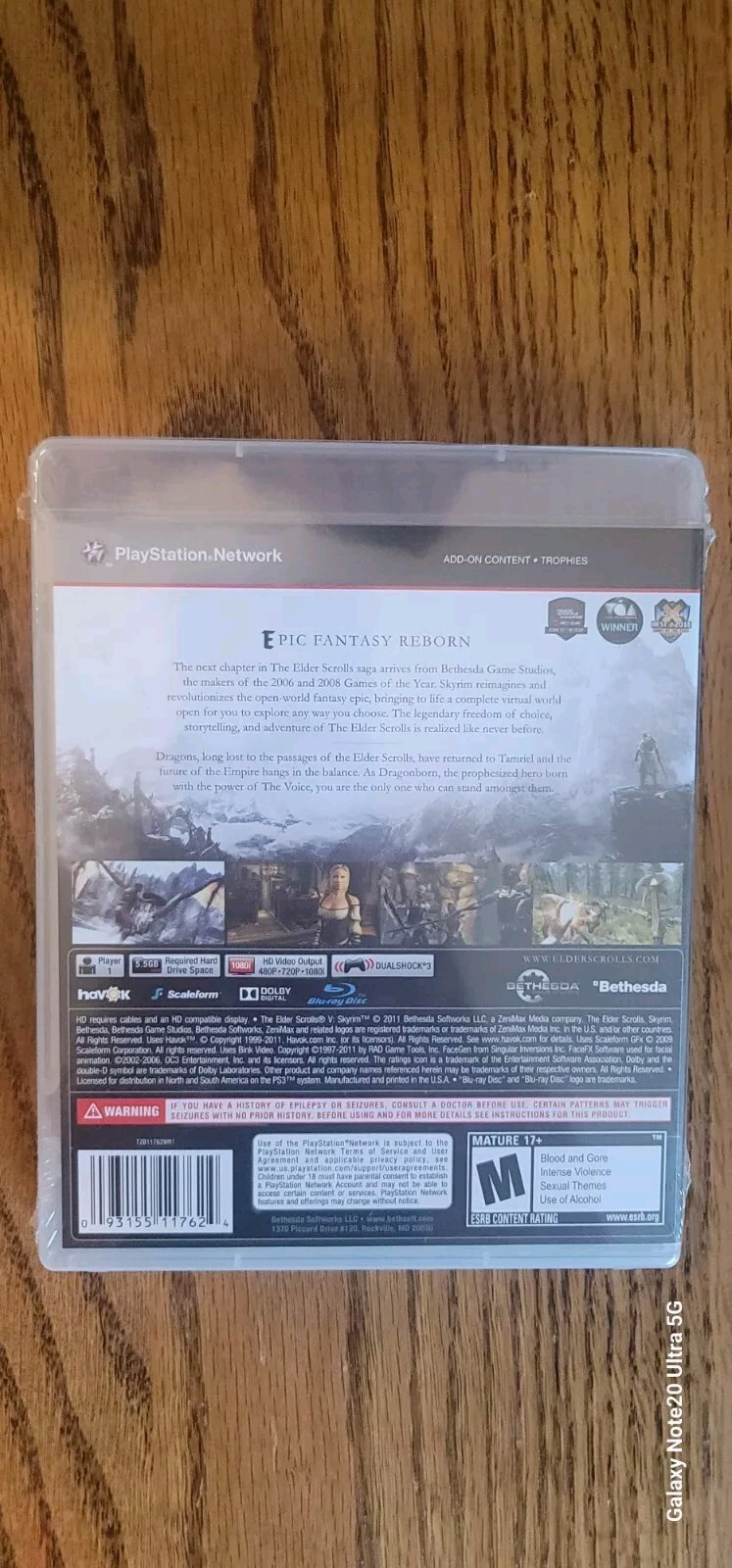 The Elder Scrolls V: Skyrim (PlayStation 3, 2011) – BRAND NEW