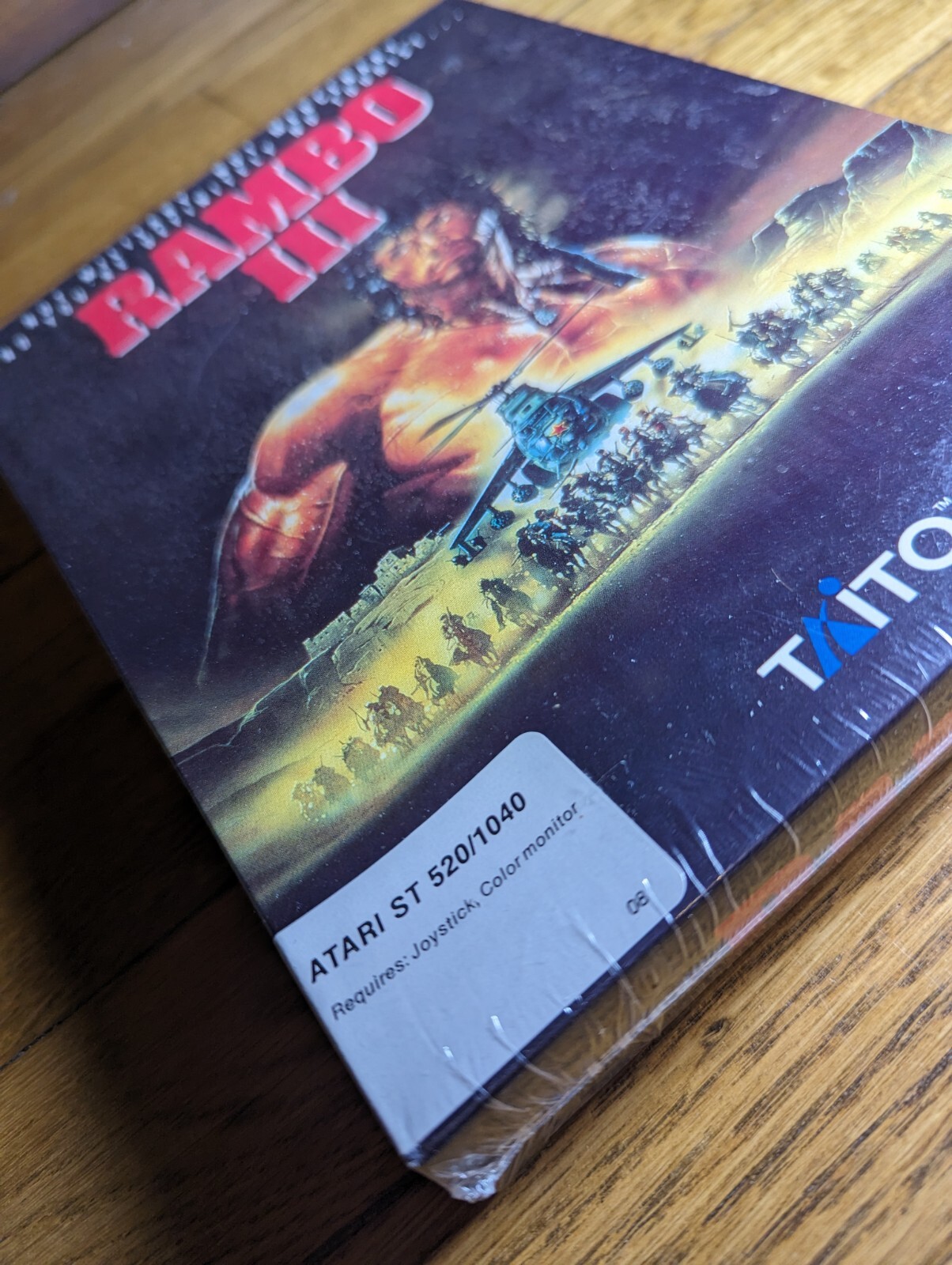 NEW FACTORY SEALED! Rambo III 3 – ATARI ST 520/1040 Taito Game Big Box PC 1989