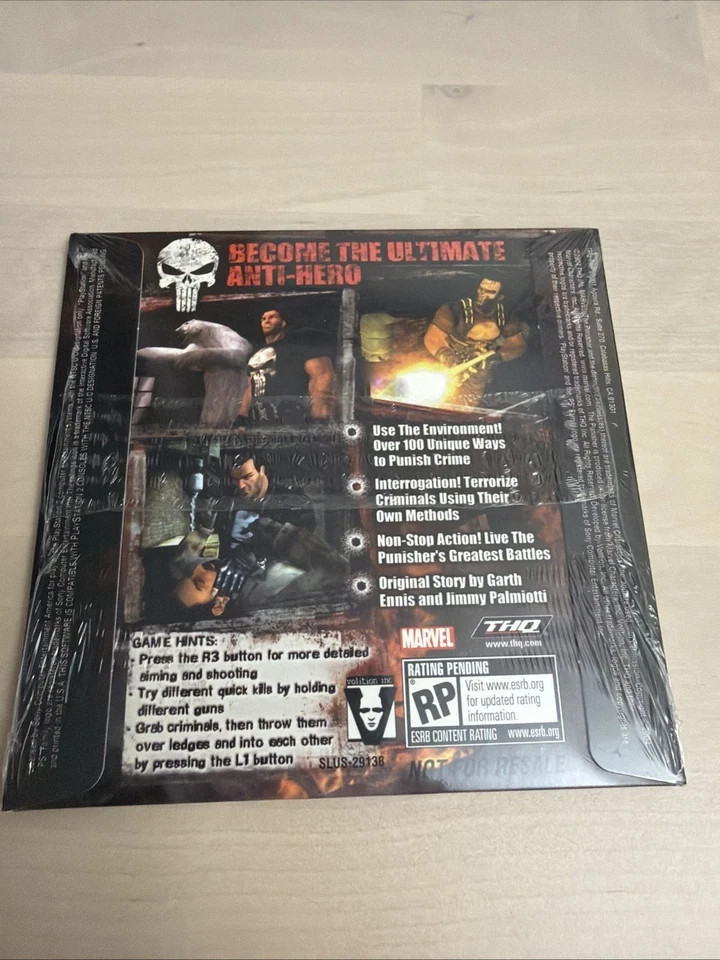 The Punisher Sony PlayStation 2 Demo Disc New Sealed Video Game very rare PS2