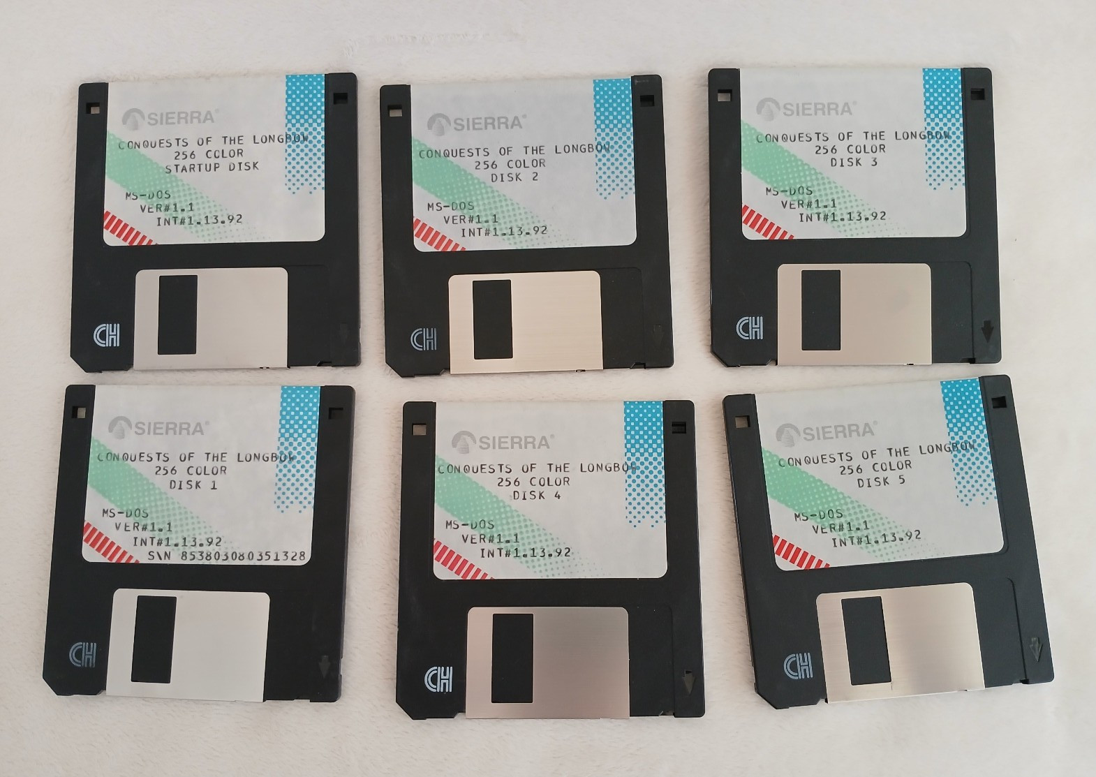 Vintage 1992 Sierra Family Fun Pack PC 3.5 Disk Big Box Gobliins Hints Longbow