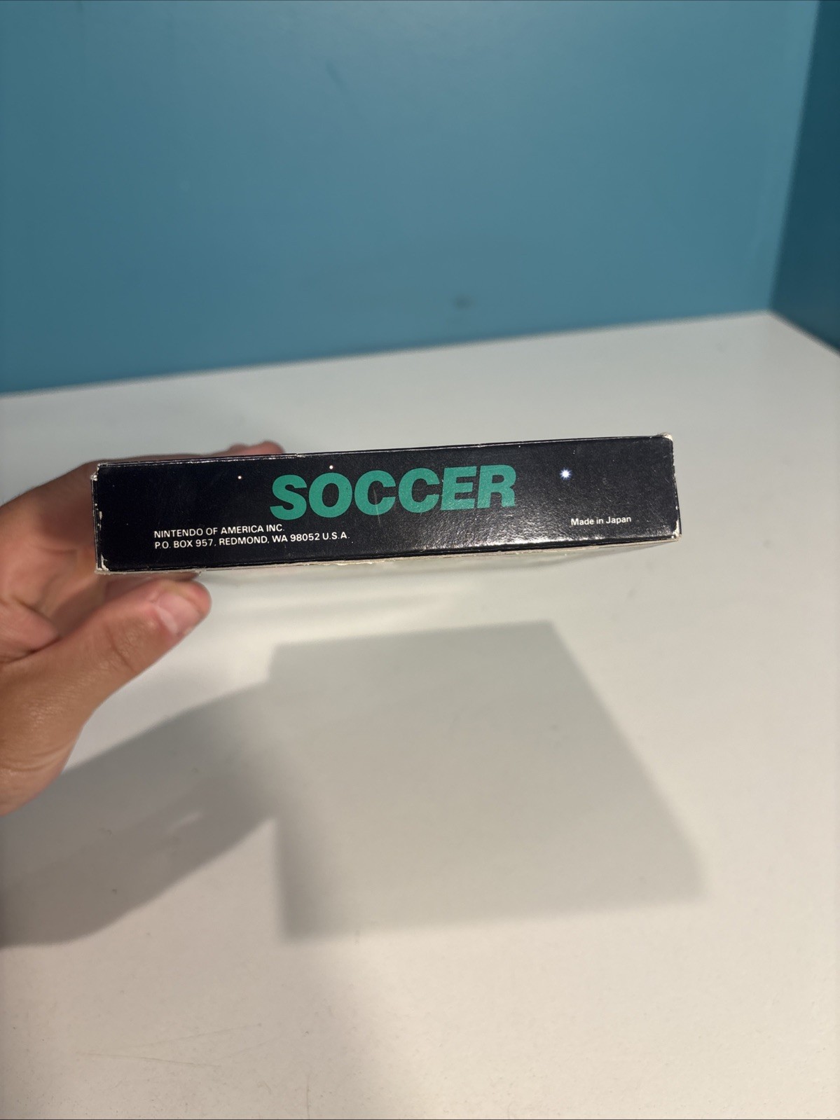 Soccer – Nintendo NES Box Only – Gloss seal 2nd Print Test Market