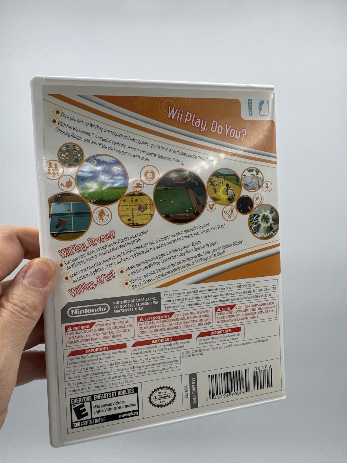 Wii Play Game Complete CIB Nintendo Wii 2007 Complete with Reg Card & Manual