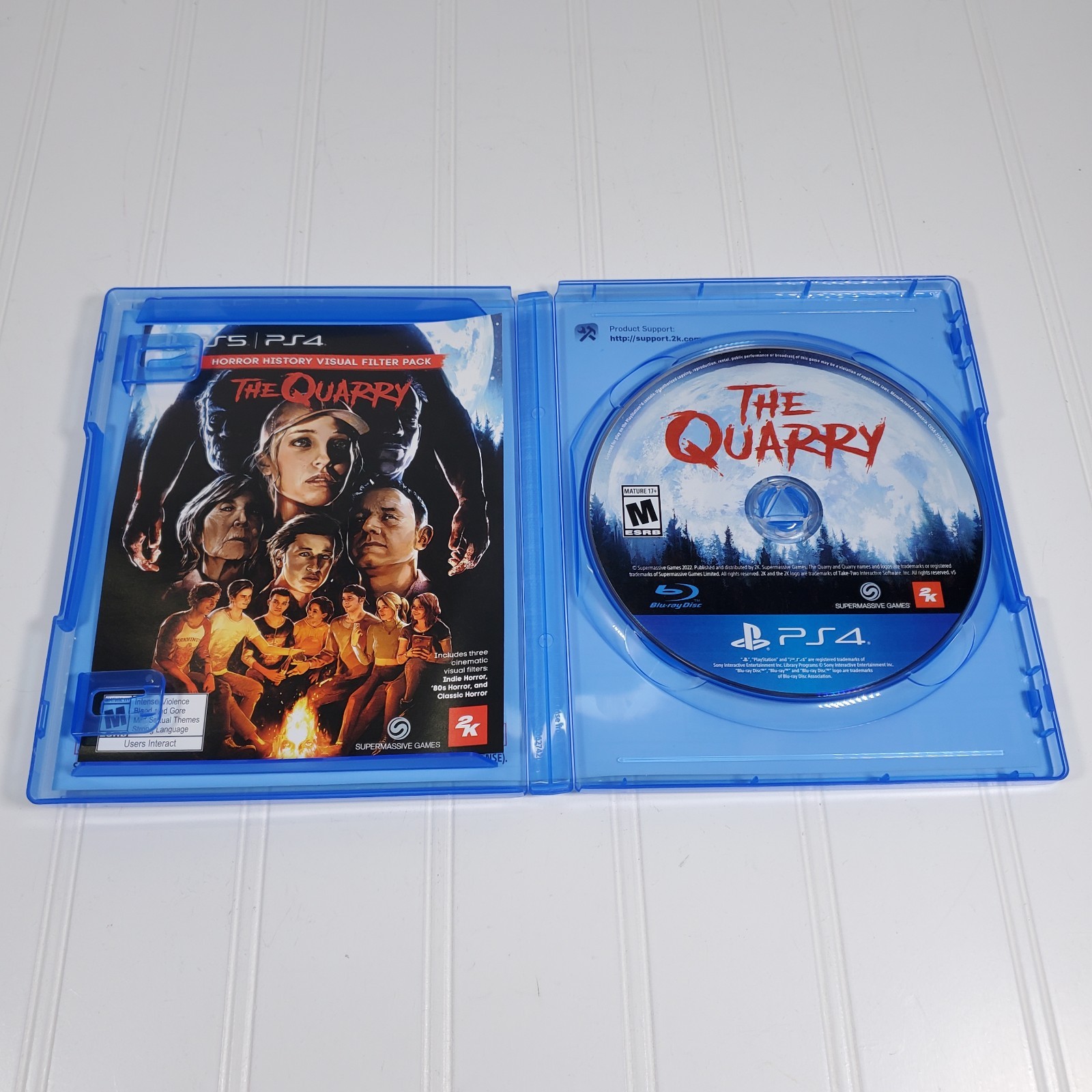The Quarry PlayStation 4 PS4 Complete Tested Horror Video Game